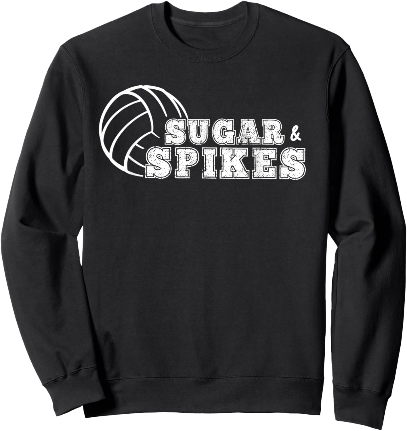 Sugar and Spikes Volleyball Sweatshirt - Sweatshirt | Black