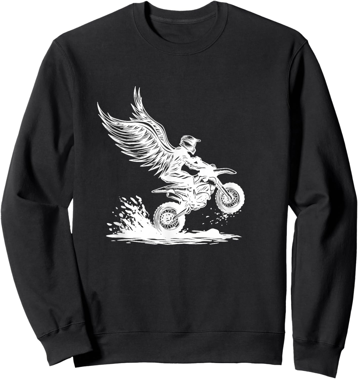 Motorcycle Gift Biker Death Angel Sweatshirt - Sweatshirt | Black