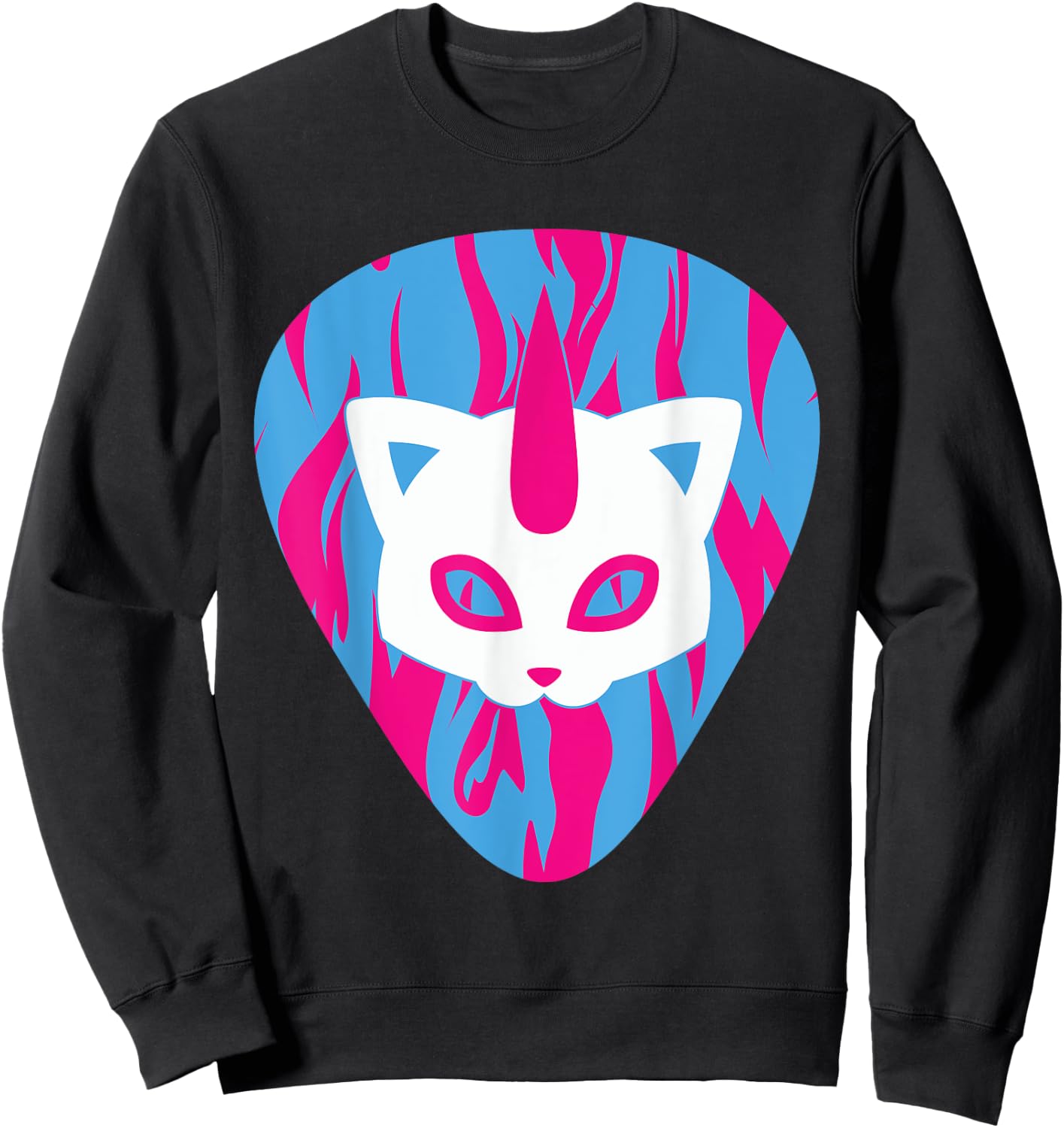 Miraculous Ladybug Glam Rock Kitty Section Guitar Pick Sweatshirt - Sweatshirt | Black
