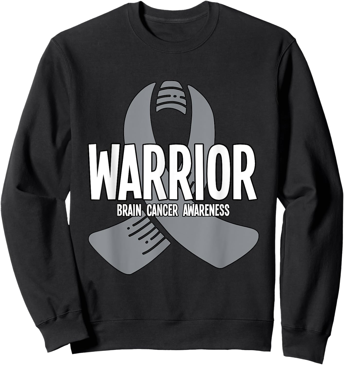 Warrior Brain Cancer Awareness Sweatshirt - Sweatshirt | Black