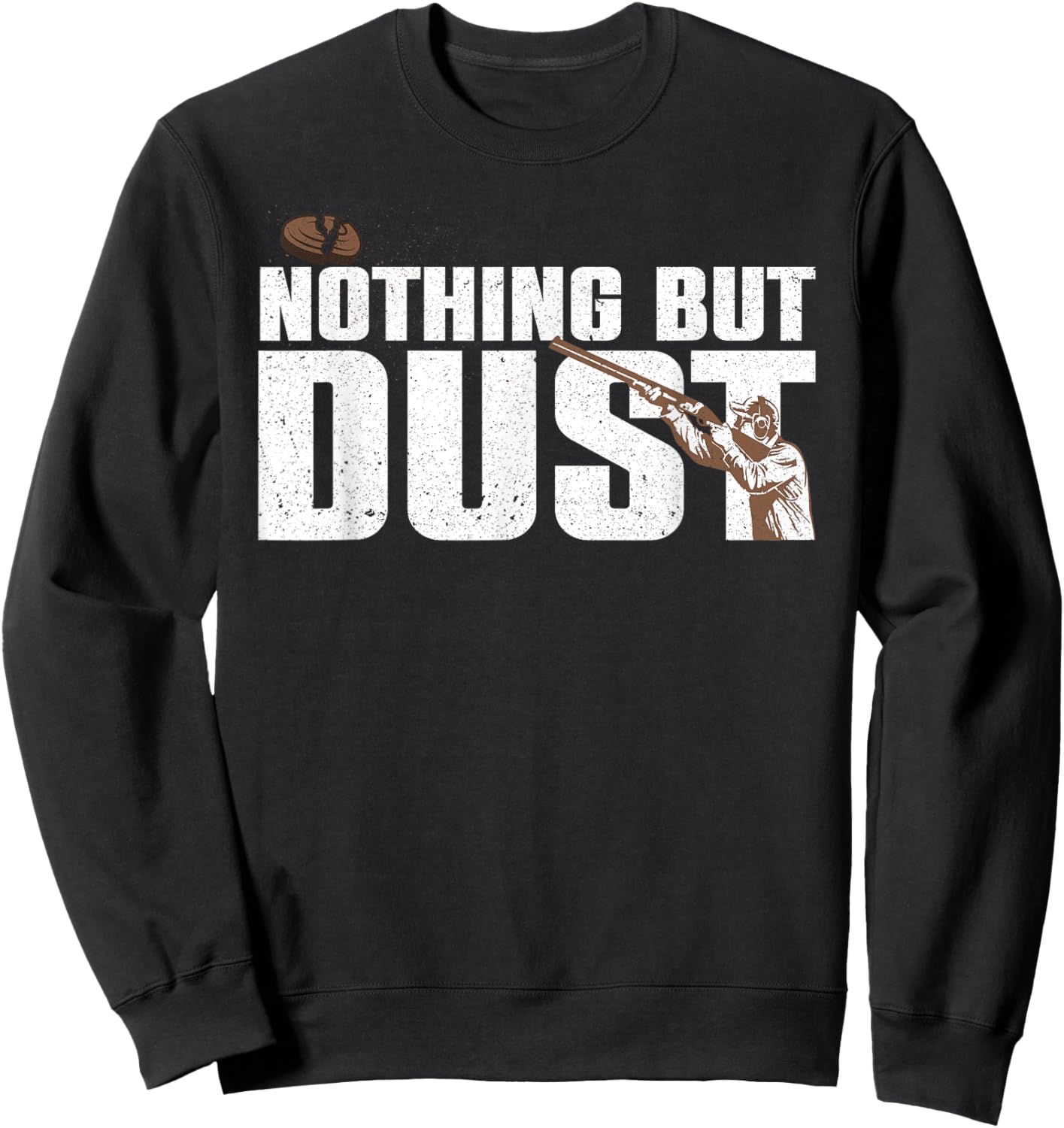 Cool Trap Shooting Art Women Skeet Clay Trap Shooter Sweatshirt - Sweatshirt | Black