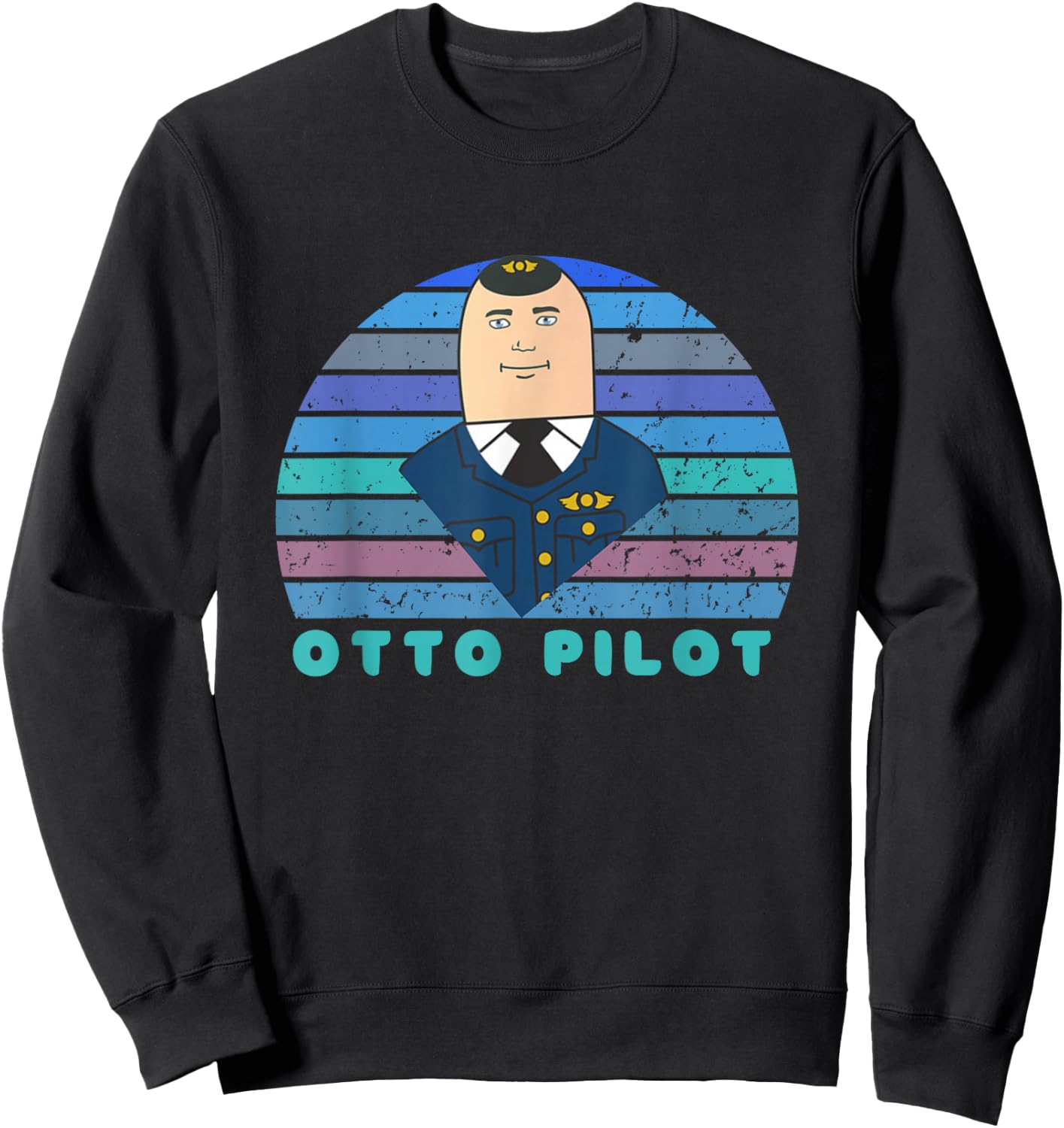 Airplane! Movie Shirt, Classic Cinema, Otto Pilot, Movies Sweatshirt - Sweatshirt | Black