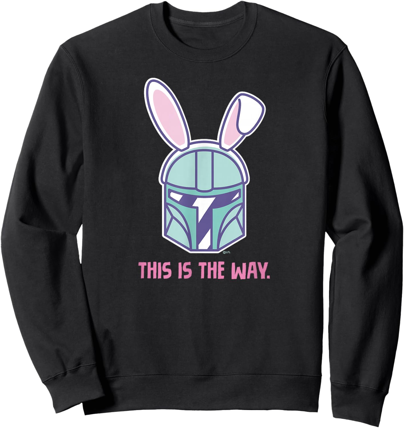 Star Wars The Mandalorian Easter Bunny Ears This is the Way Sweatshirt - Sweatshirt | Black