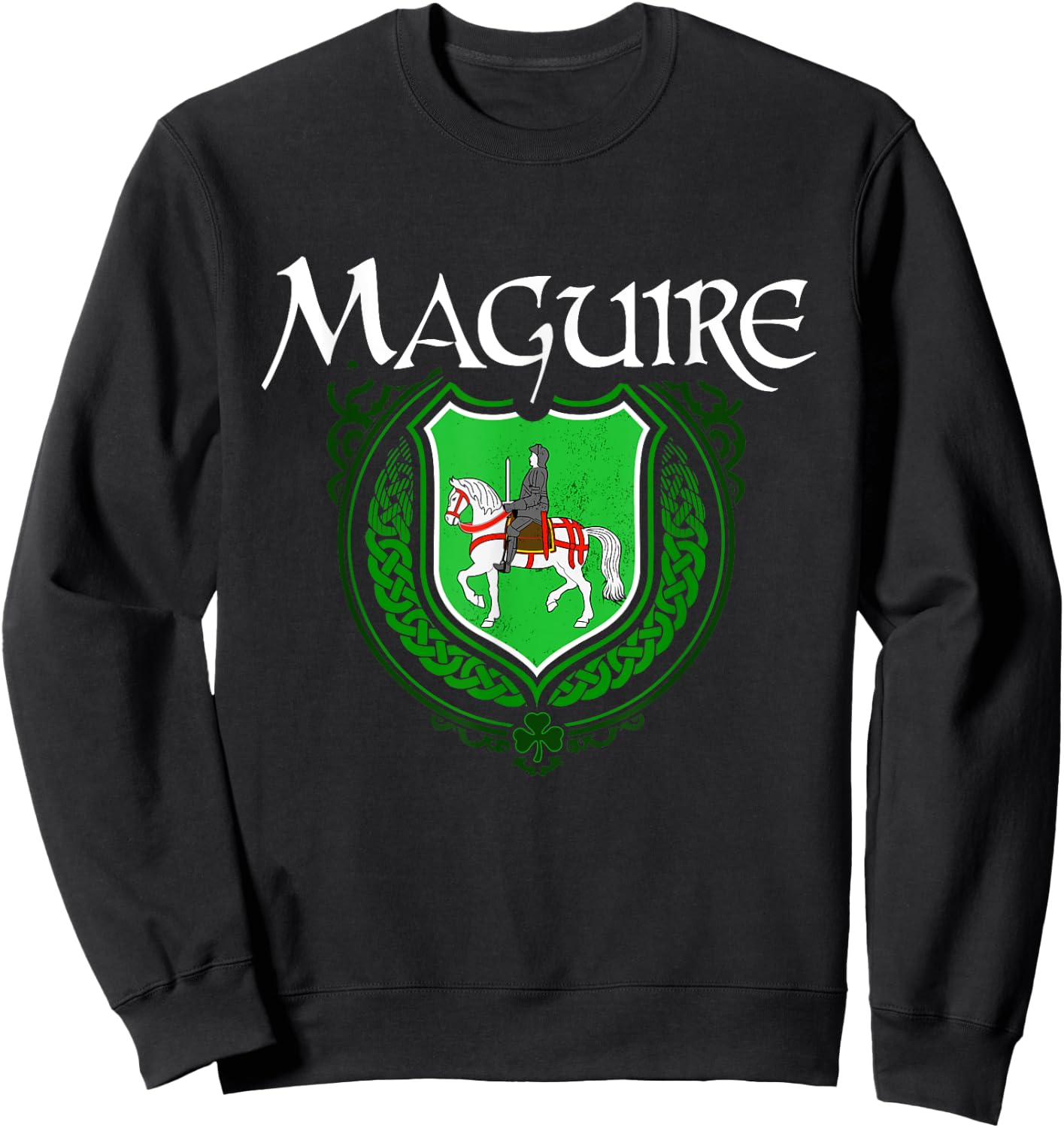 Maguire Surname Irish Clan Tartan Badge Ireland Sweatshirt - Sweatshirt | Black