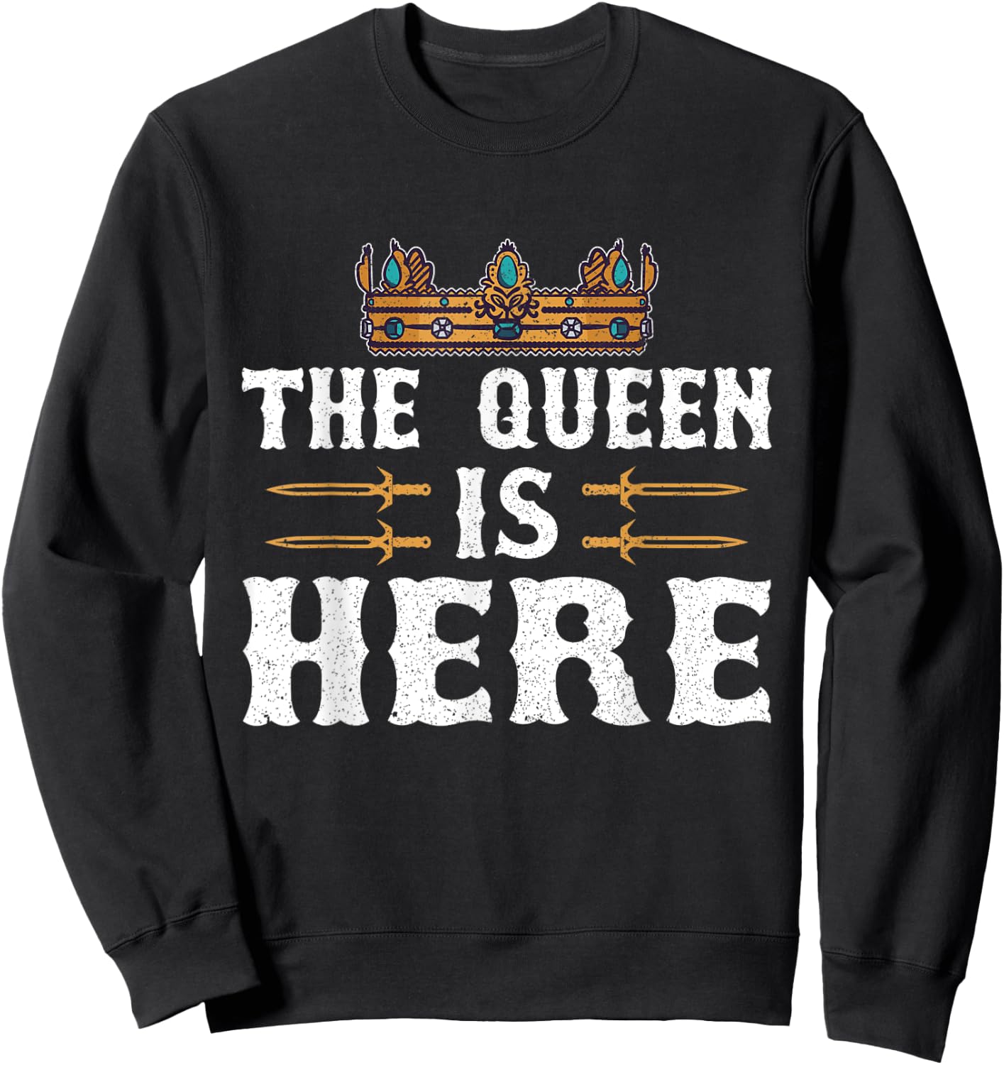 Ren Fair - The Queen Is Here Sweatshirt - Sweatshirt | Black