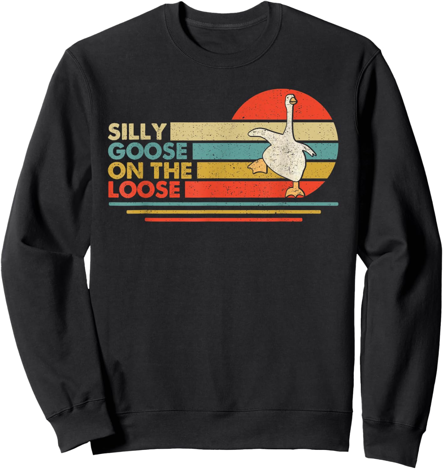 Silly Goose Shirts, Funny Shirts , Graphic Men Sweatshirt - Sweatshirt | Black