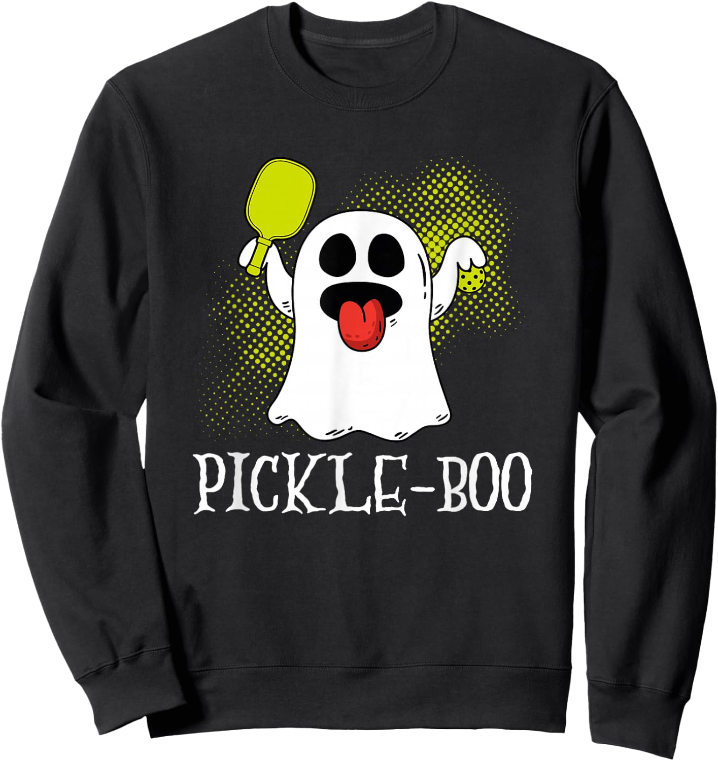 Pickleball Halloween Costume Pickleball Lover Trick Or Treat Sweatshirt - Sweatshirt | Black