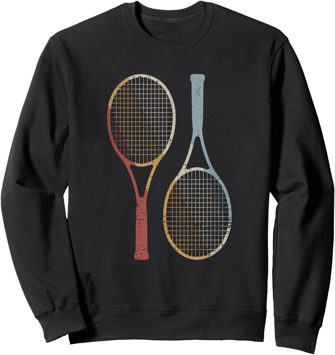 Tennis retro style vintage Sweatshirt - Sweatshirt | Black