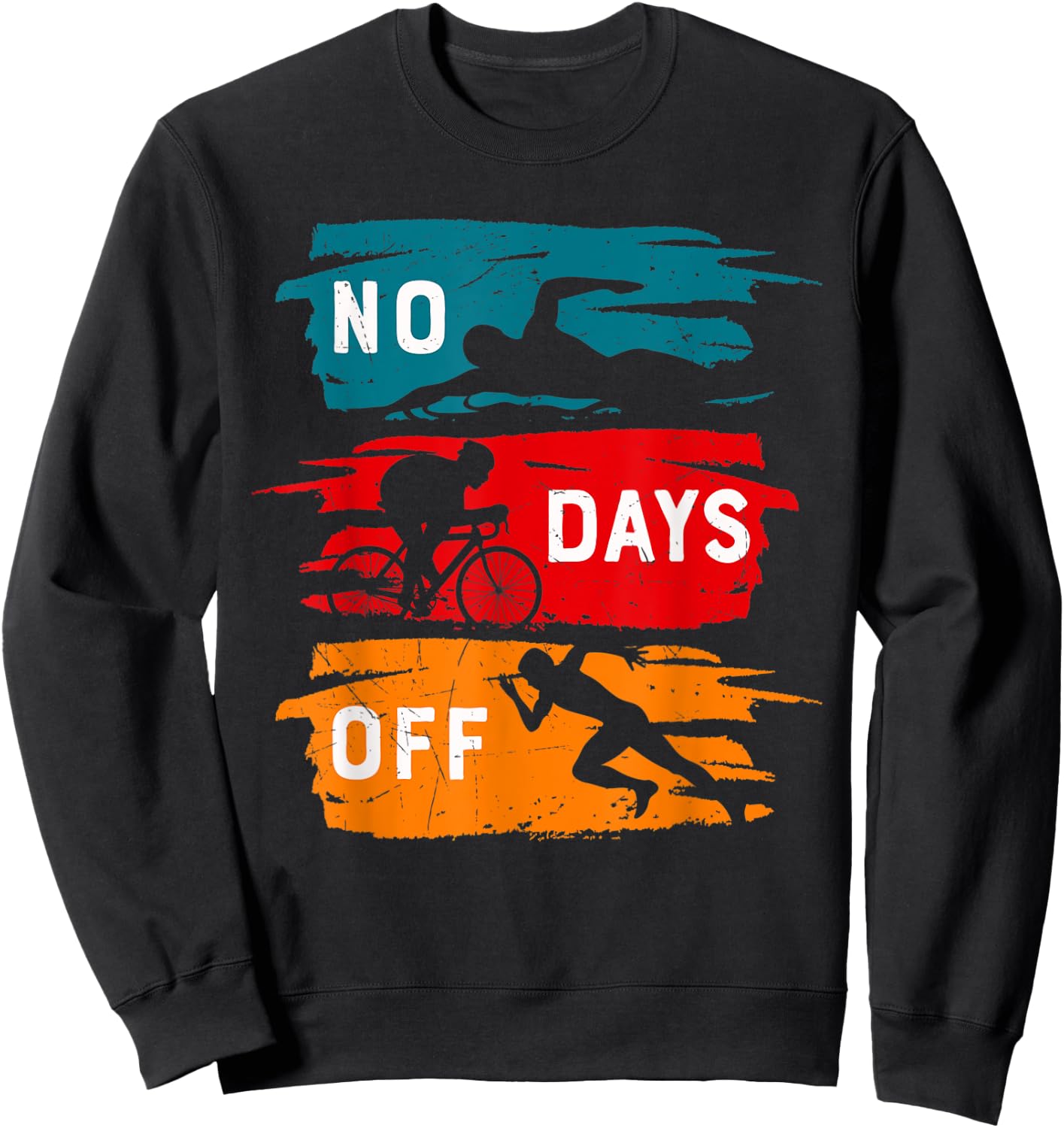 Positive Motivational Sports Quote Swimming Inspiration Sweatshirt - Sweatshirt | Black