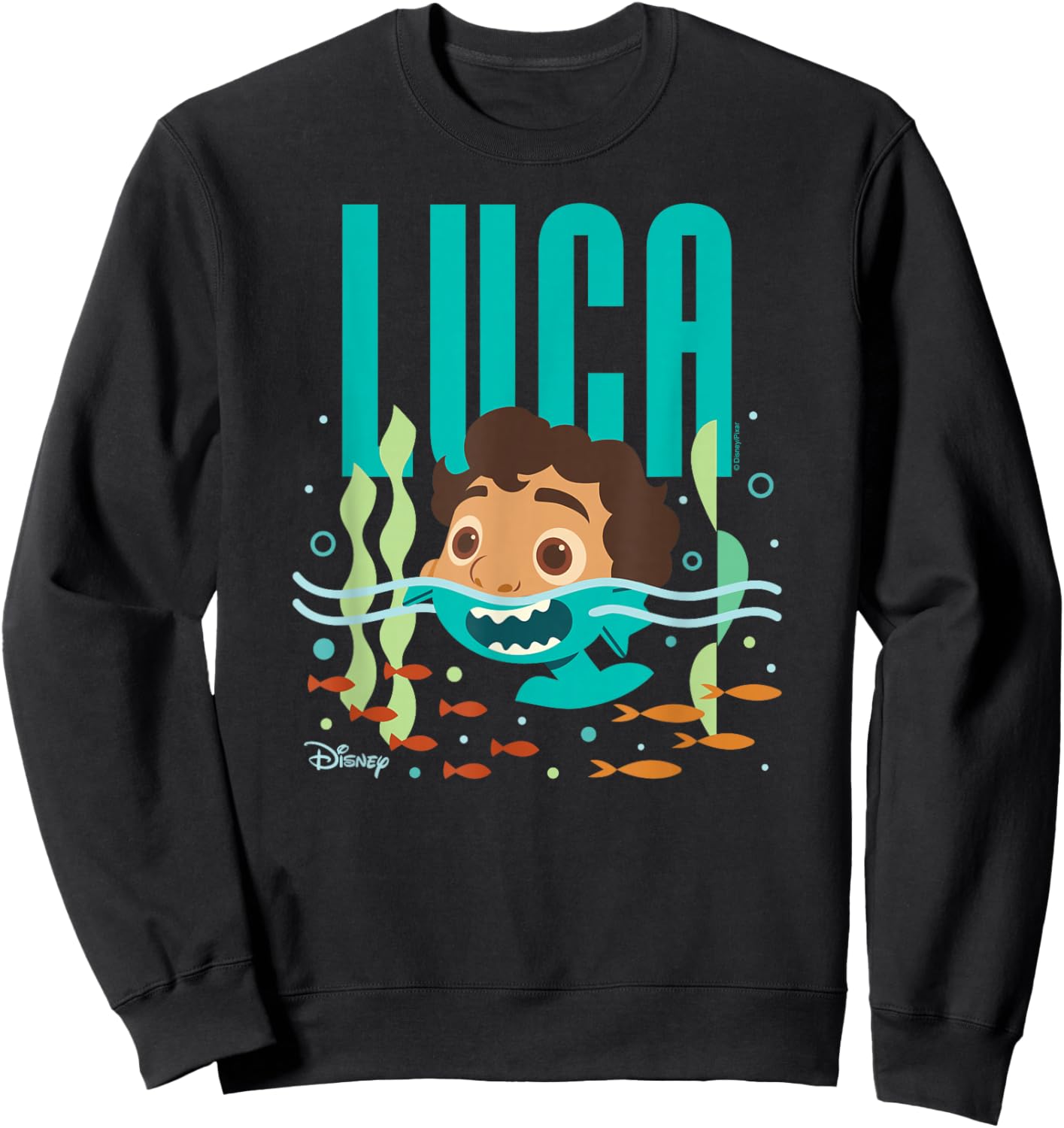 Luca - Half Human Half Sea Monster Luca Sweatshirt - Sweatshirt | Black