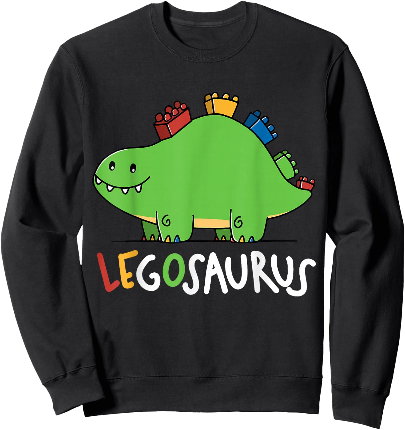 Legosaurus Legos Saurus Sweatshirt - Sweatshirt | Black