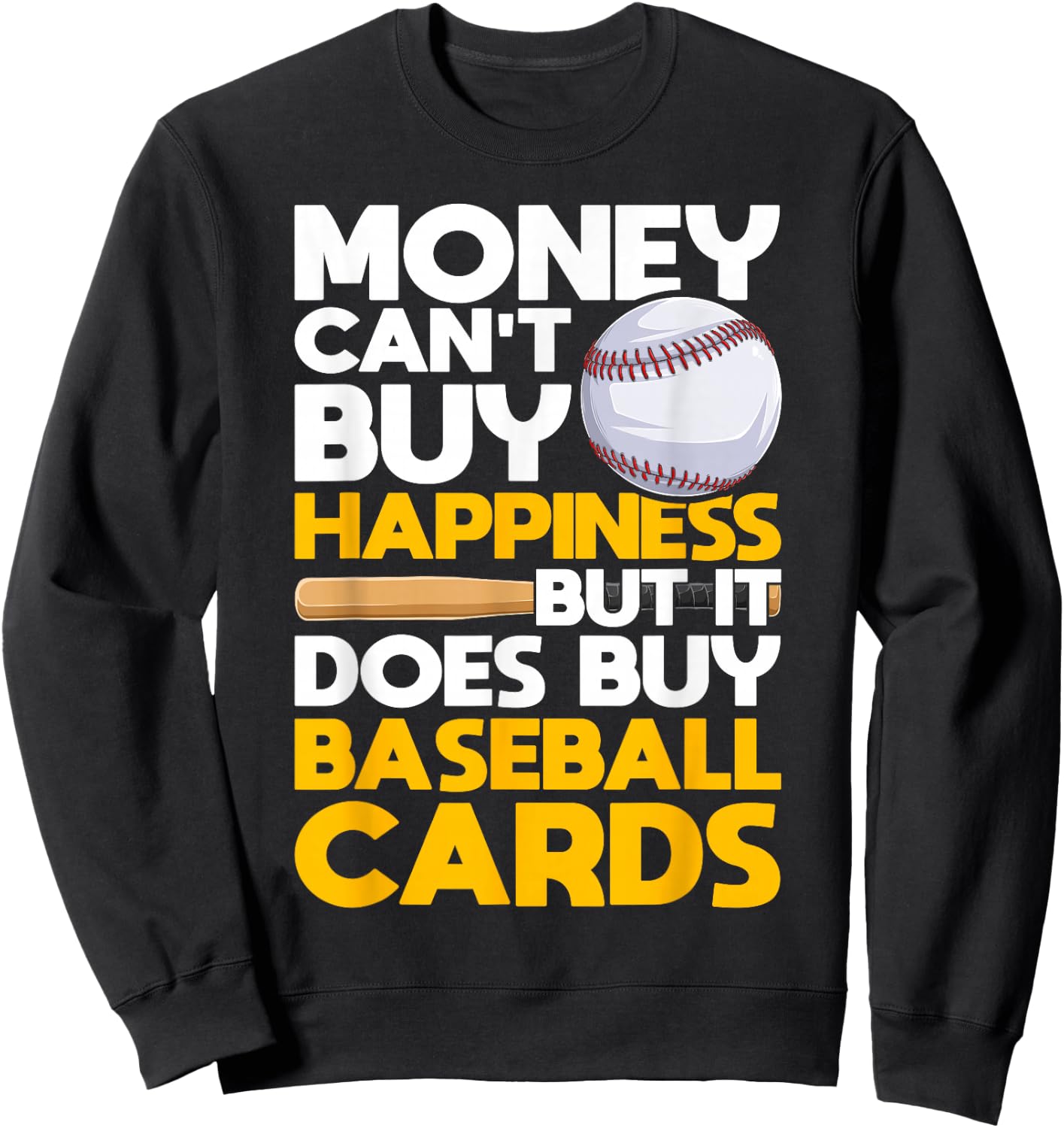Sports Cards & Baseball Card Collector Sweatshirt - Sweatshirt | Black