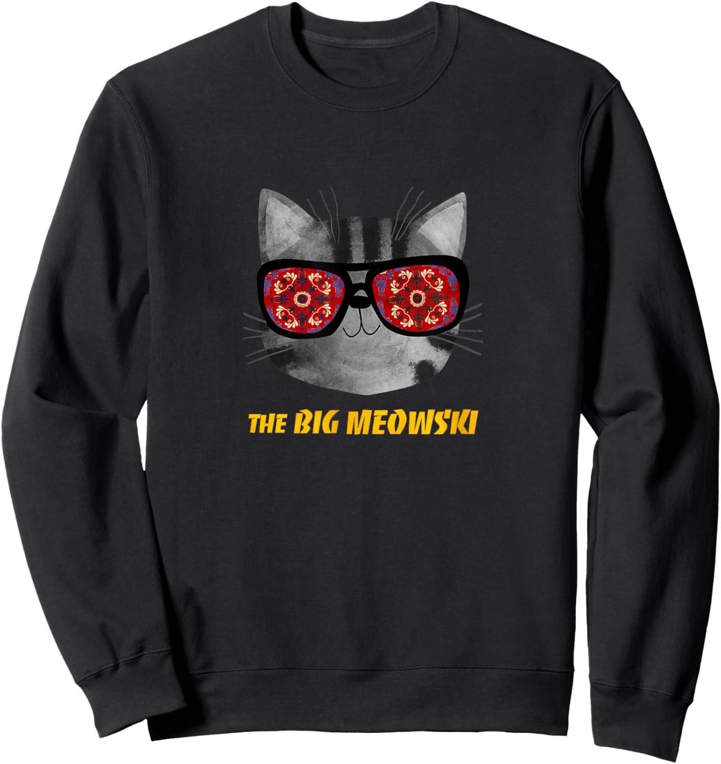 The Big MEOWski Sweatshirt - Sweatshirt | Black