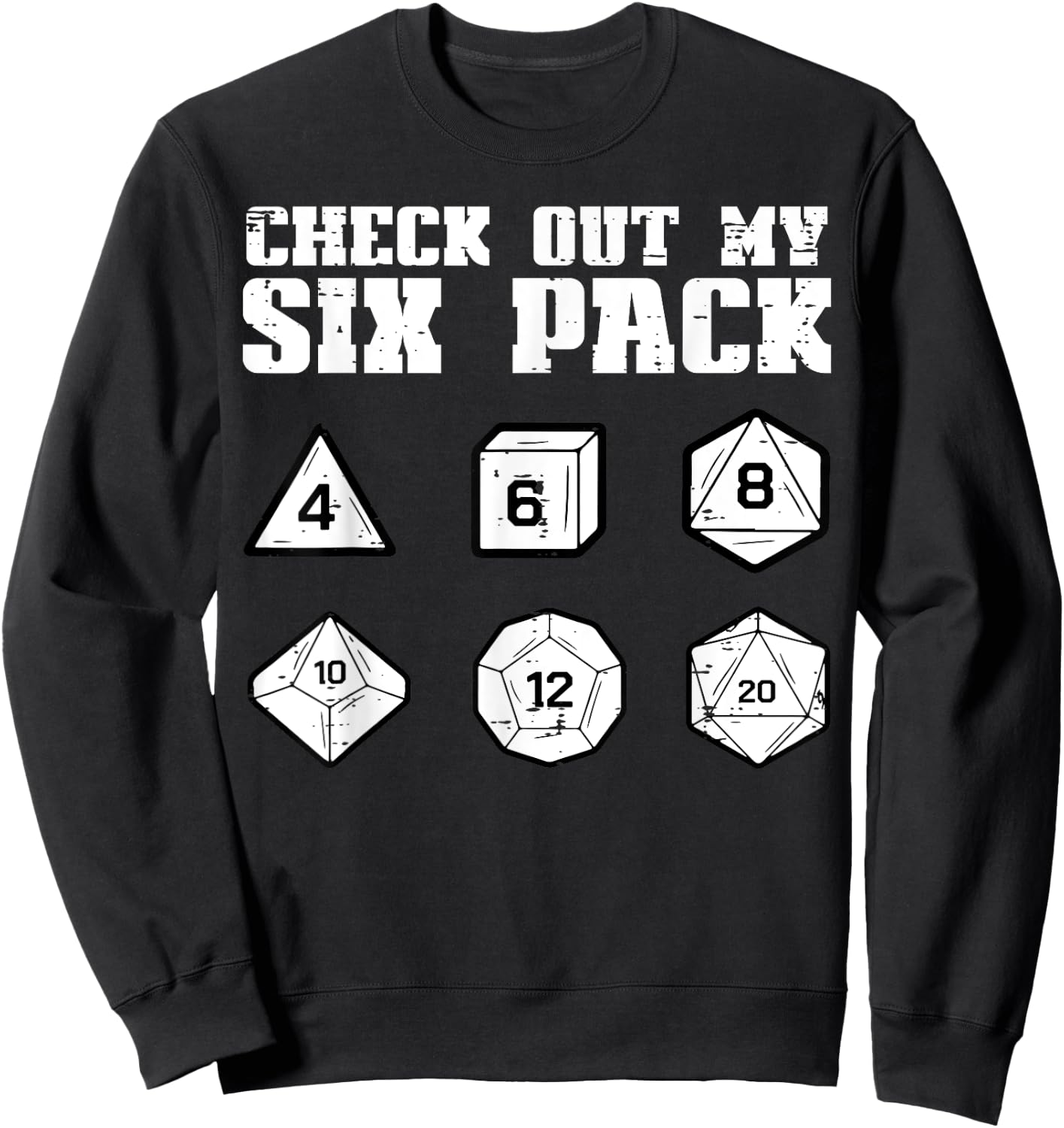 RPG Check Out My 6 Pack Funny Gamer Men Boys Sweatshirt - Sweatshirt | Black