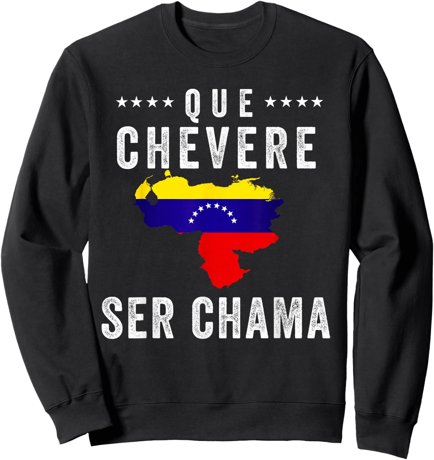 Venezuela Flag Pride Bandera Venezolana Camiseta Chama Mujer Sweatshirt - Sweatshirt | Black