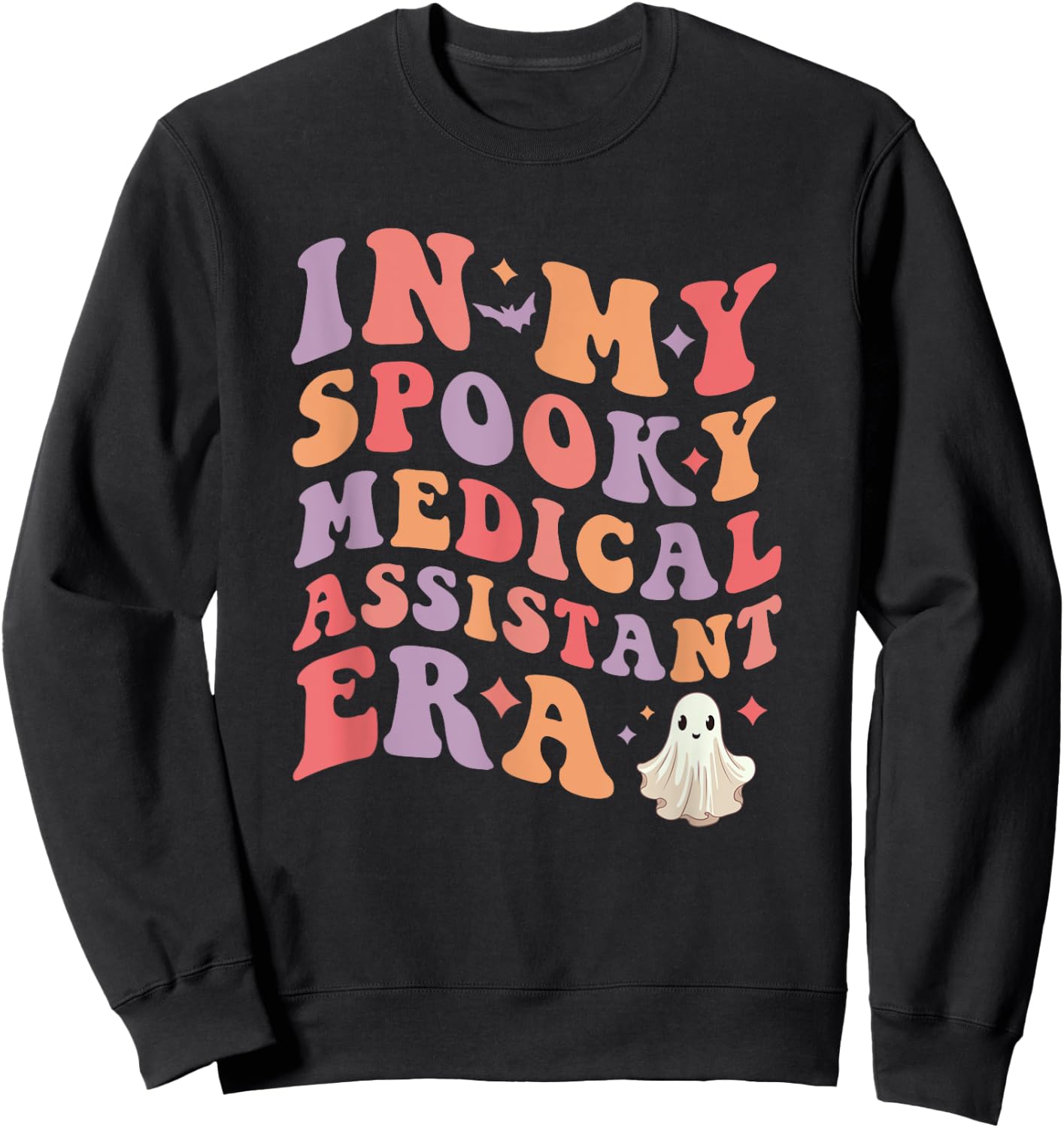In My Spooky Medical Assistant Era Halloween Funny Sweatshirt - Sweatshirt | Black