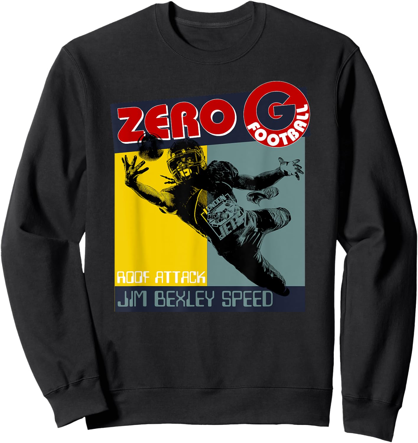 Jim Bexley Speed London Jets Zero Gee Football Roof Attack Sweatshirt - Sweatshirt | Black