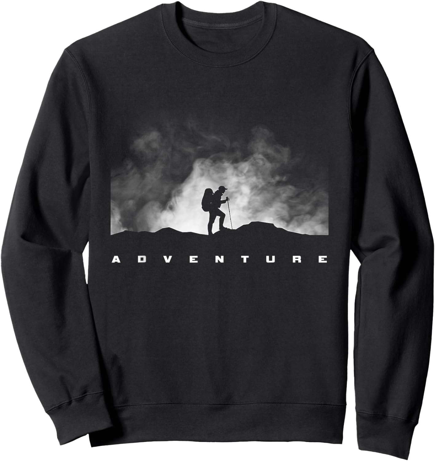 Hiking Apparel - Outdoor Camping Backpacking Hiking Sweatshirt - Sweatshirt | Black
