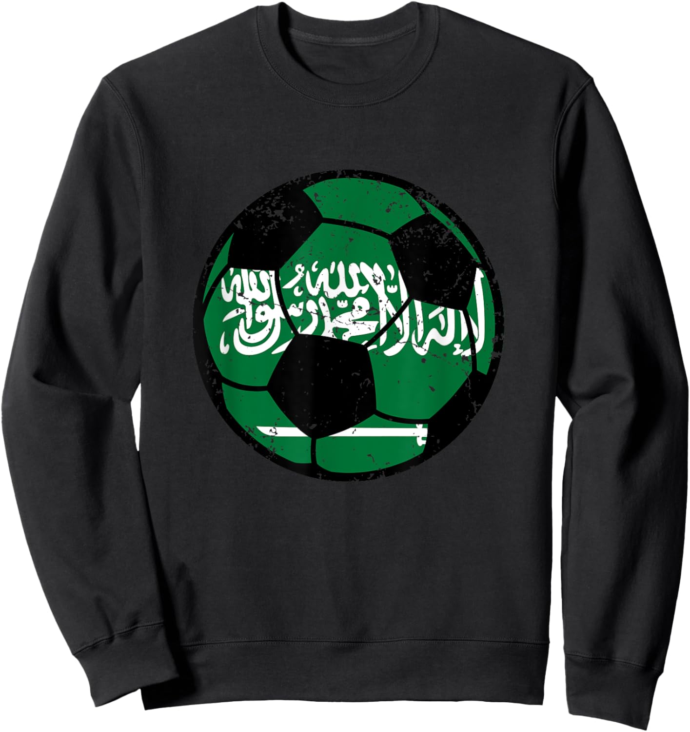 Saudi Arabia Flag Soccer Fans Football Lovers Saudia Fútbol Sweatshirt - Sweatshirt | Black