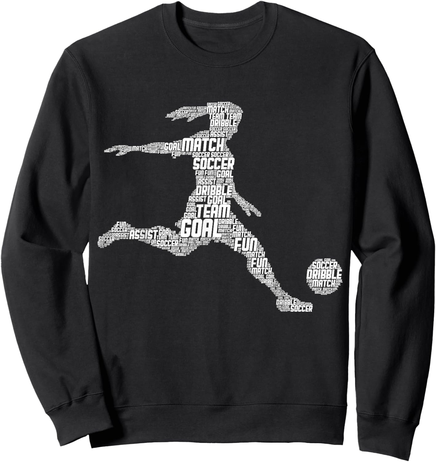 Soccer Girl Women Youth Player Sweatshirt - Sweatshirt | Black