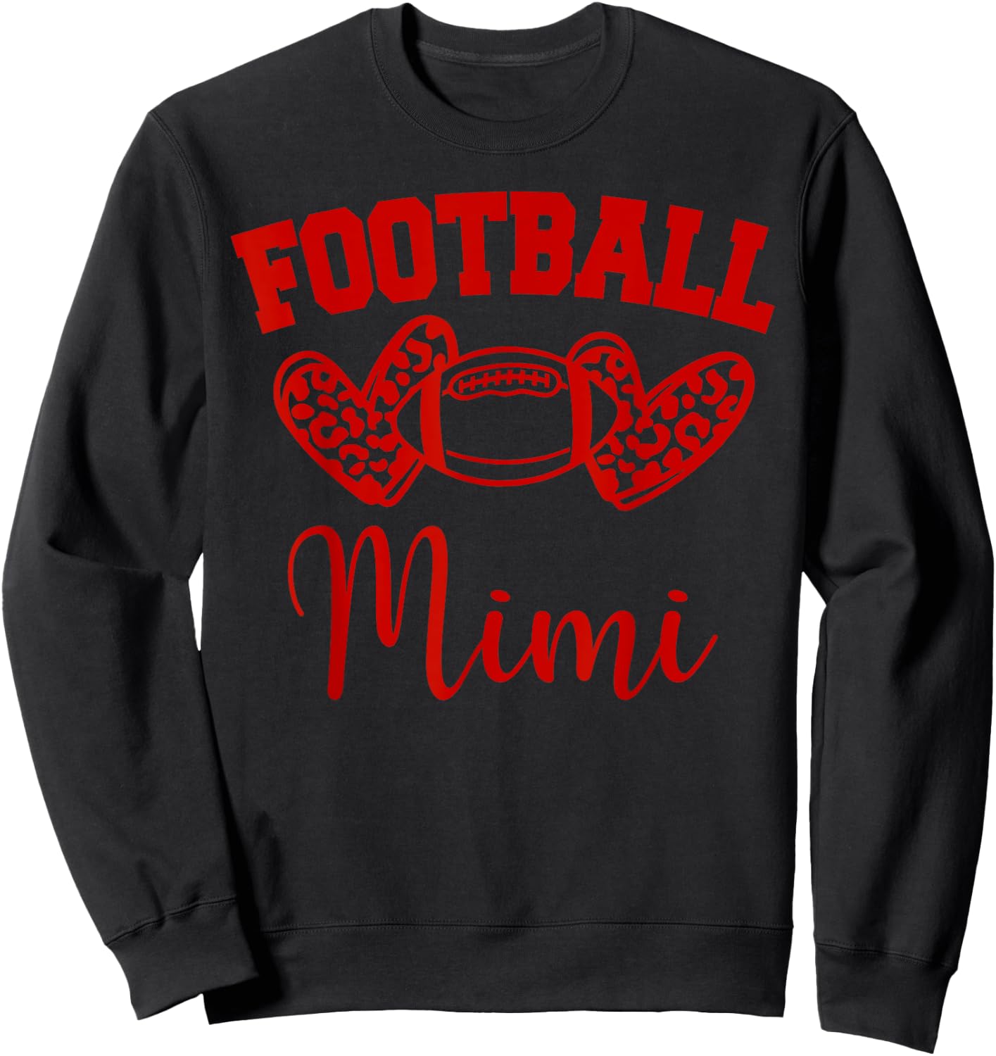 American Football Mimi Football Family Matching Sweatshirt - Sweatshirt | Black