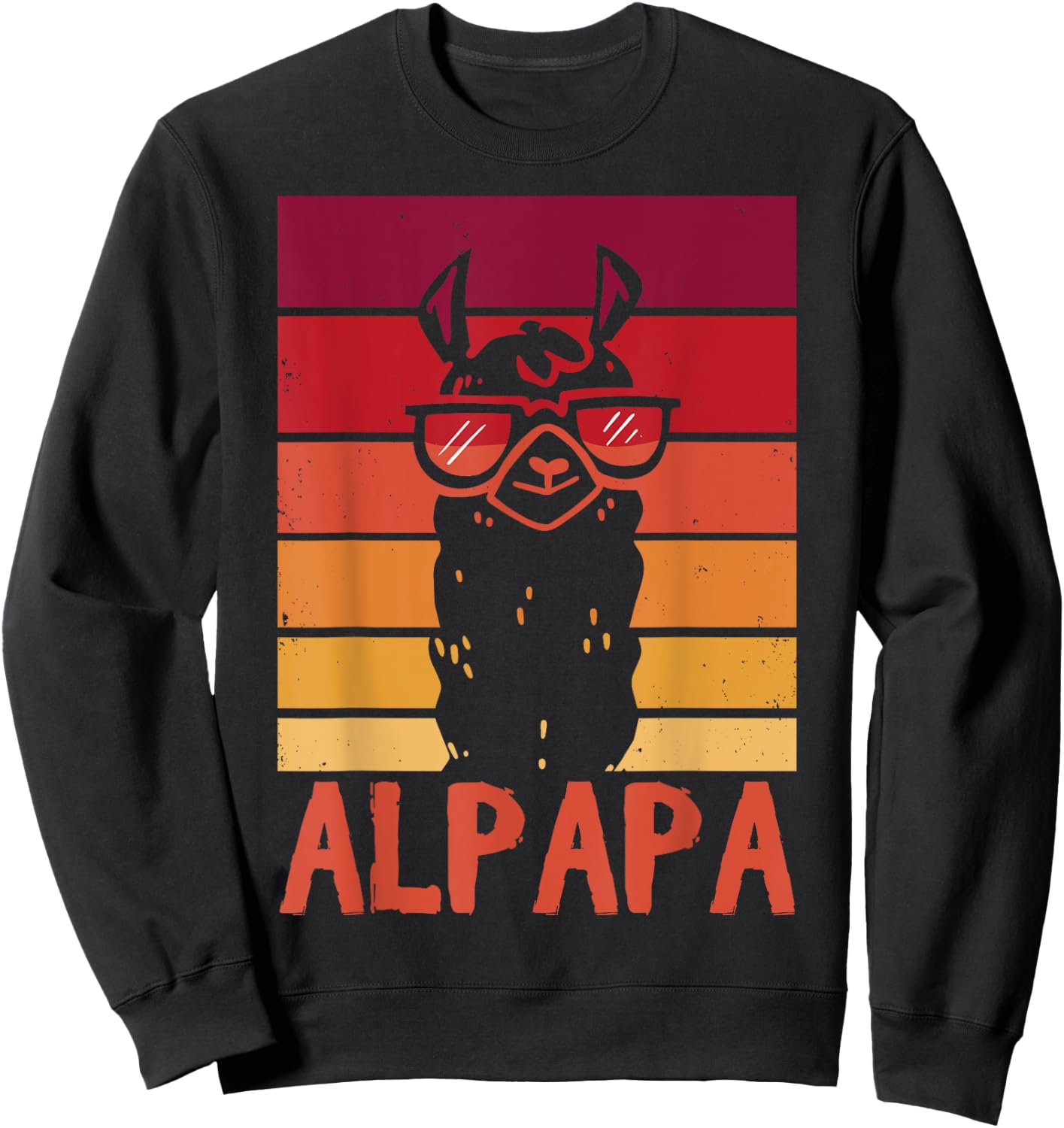 ALPAPA Alpaca Fan Llama Fan Lover Father's Day Sweatshirt - Sweatshirt | Black