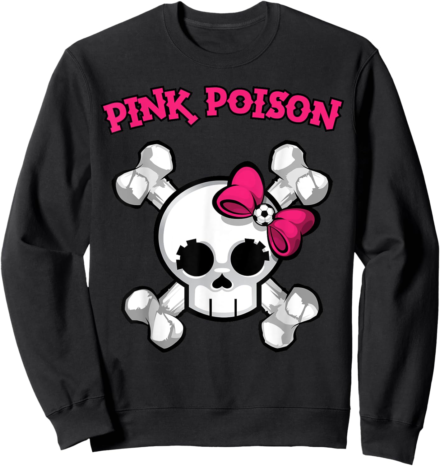 Pink Poison Soccer Sweatshirt - Sweatshirt | Black