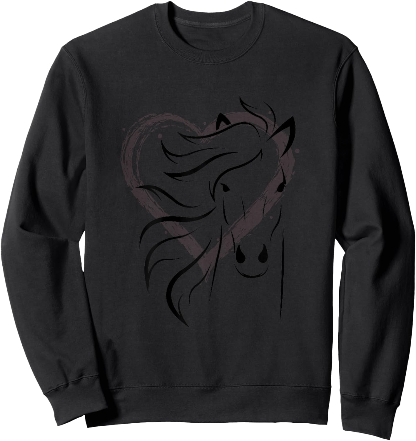 Women's horse for riders and horse lovers Sweatshirt - Sweatshirt | Black