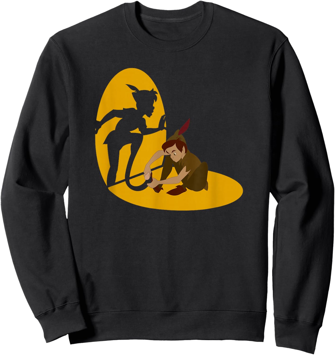 Disney Peter Pan Shadow Spotlight Poster Sweatshirt - Sweatshirt | Black