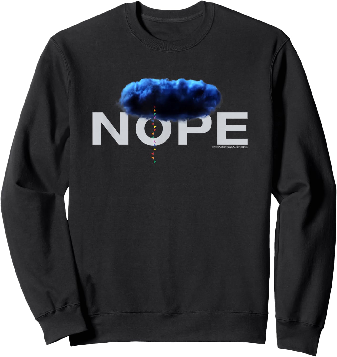 NOPE Blue Cloud Logo Sweatshirt - Sweatshirt | Black