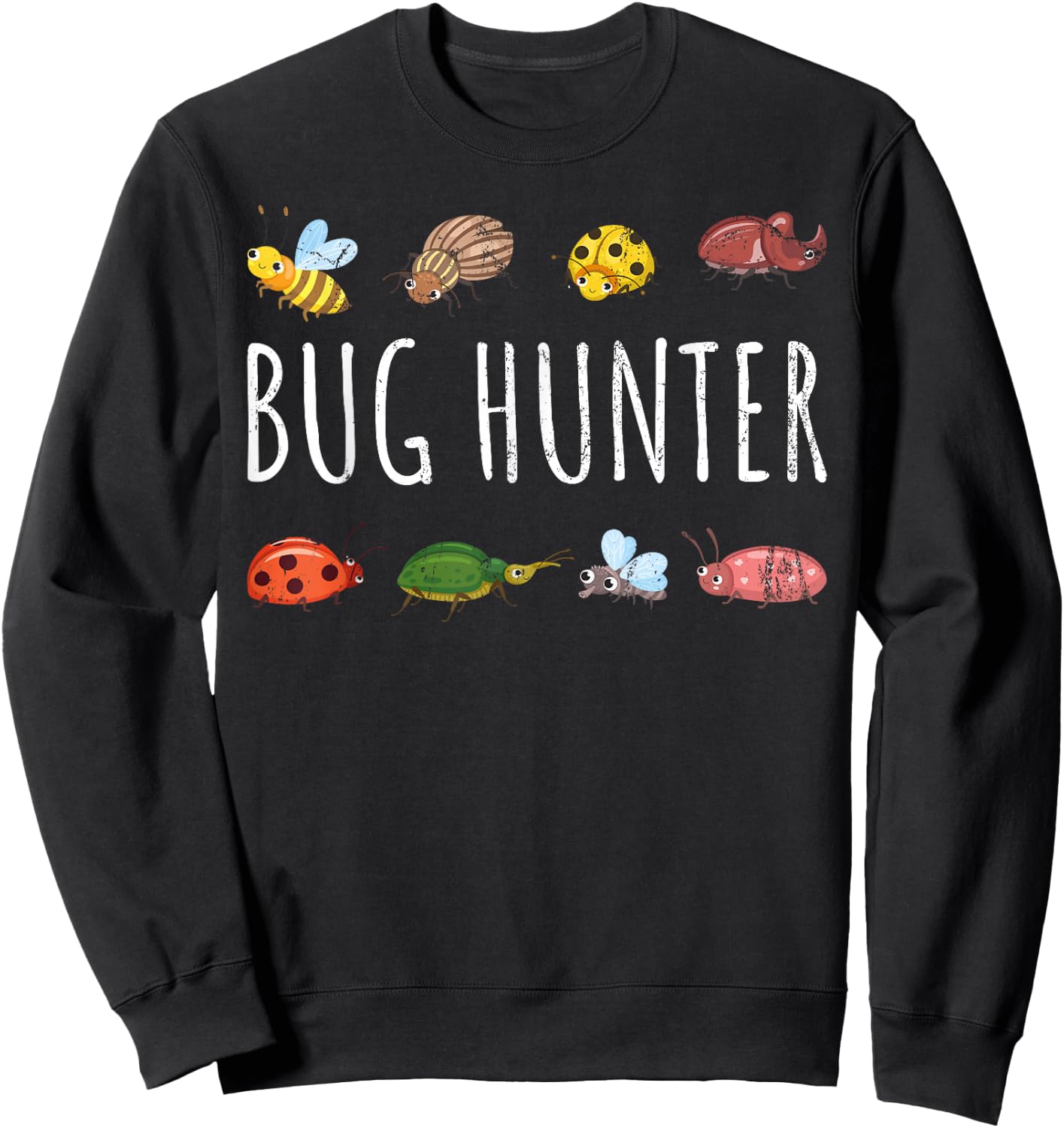 Beetle Hunter Insect Collector Biology Entomology Beetle Sweatshirt - Sweatshirt | Black