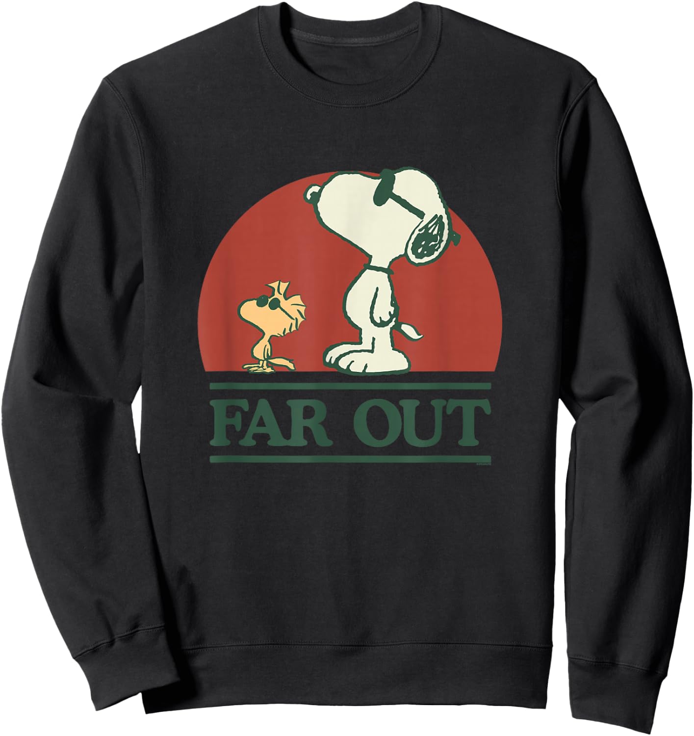 Peanuts - Snoopy Far Out Sweatshirt - Sweatshirt | Black