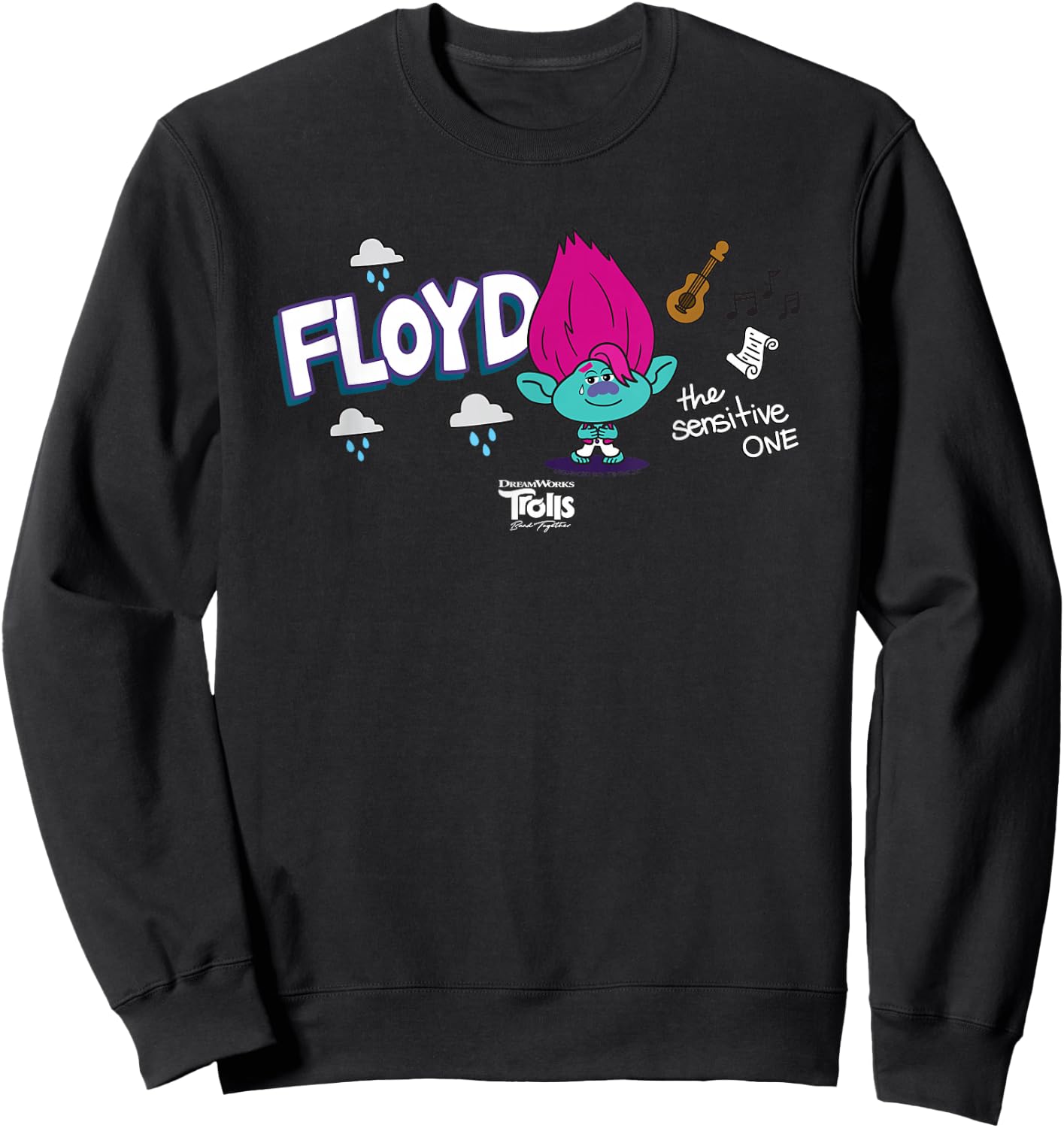 DreamWorks Trolls Band Together BroZone Floyd Sweatshirt - Sweatshirt | Black