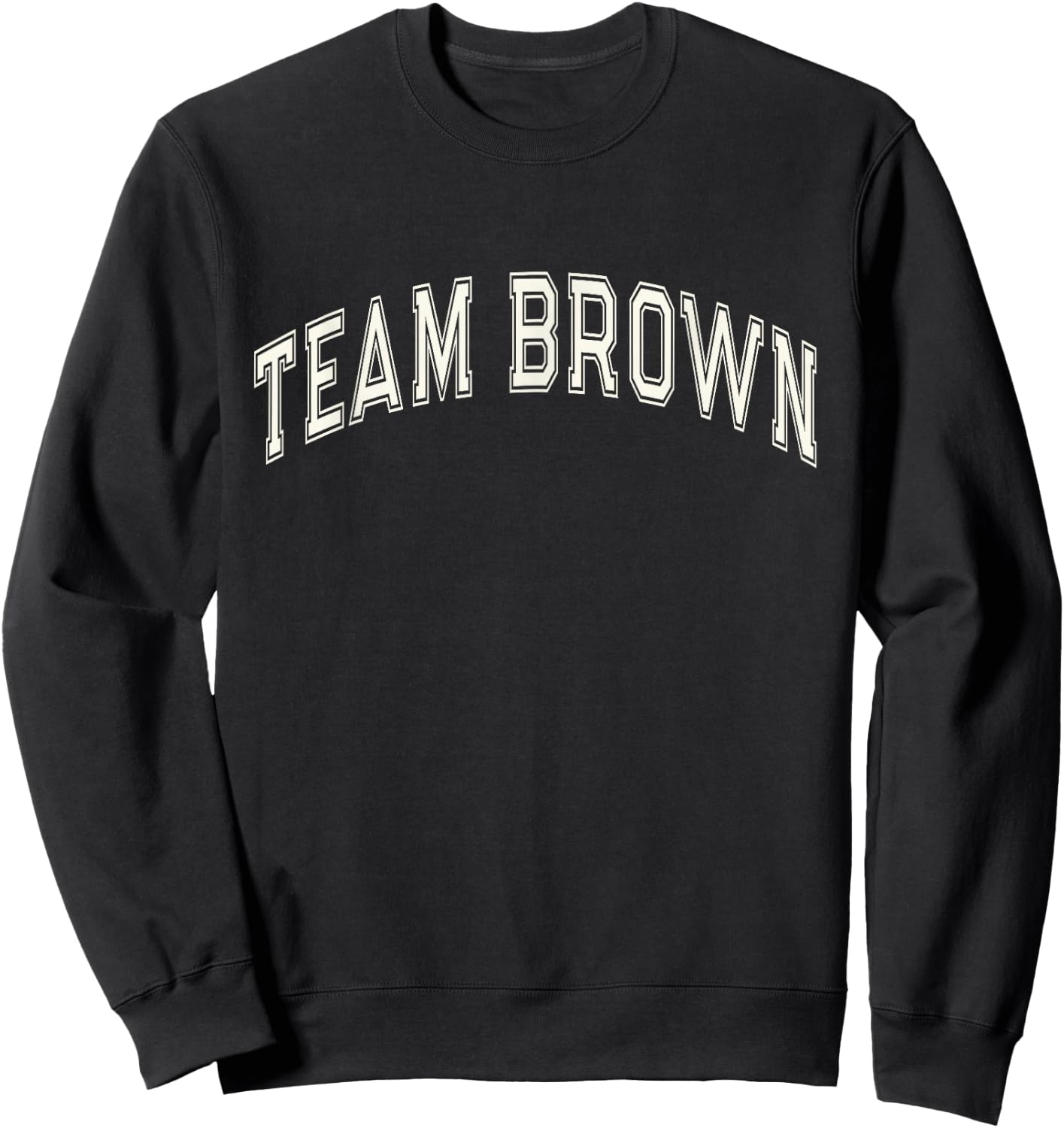 Summer Camp Color TEAM BROWN Competition Event War Game Sweatshirt - Sweatshirt | Black