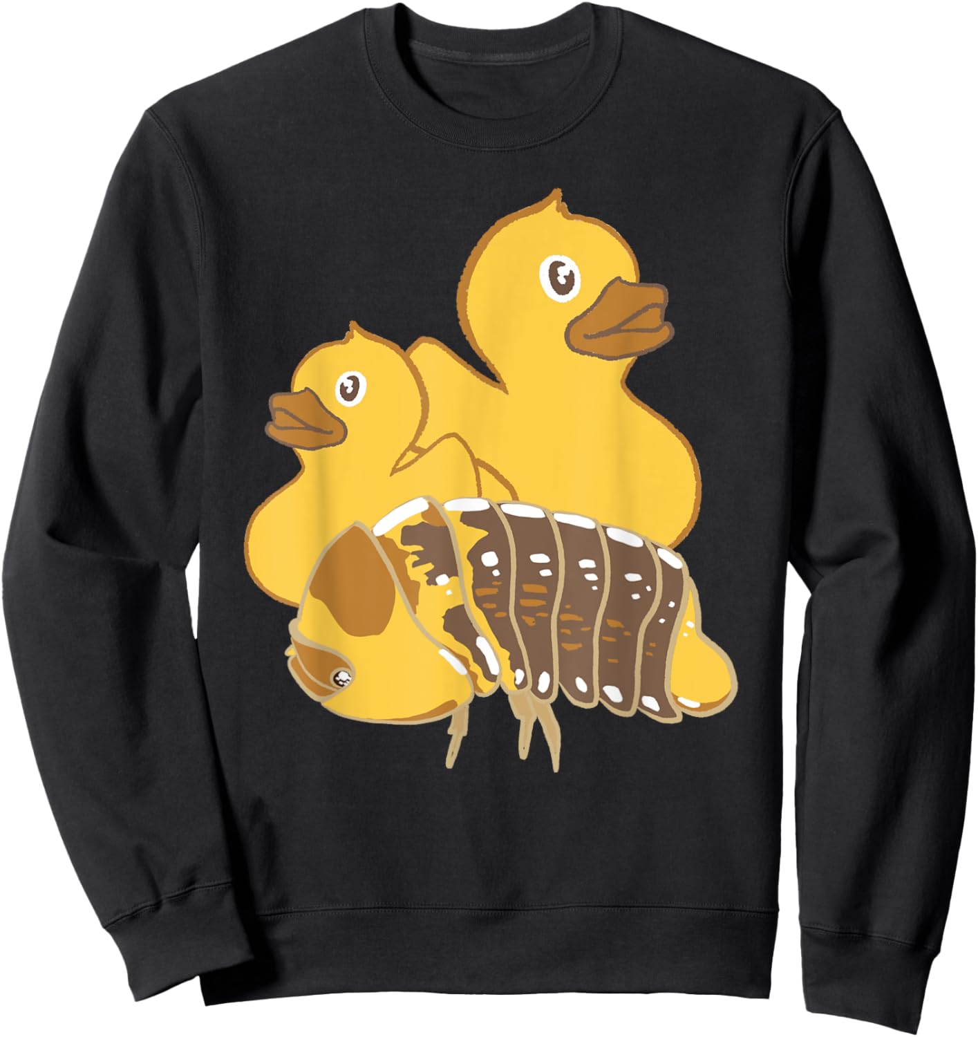 Rubber Ducky Isopod Cute Silly Fun Sweatshirt - Sweatshirt | Black