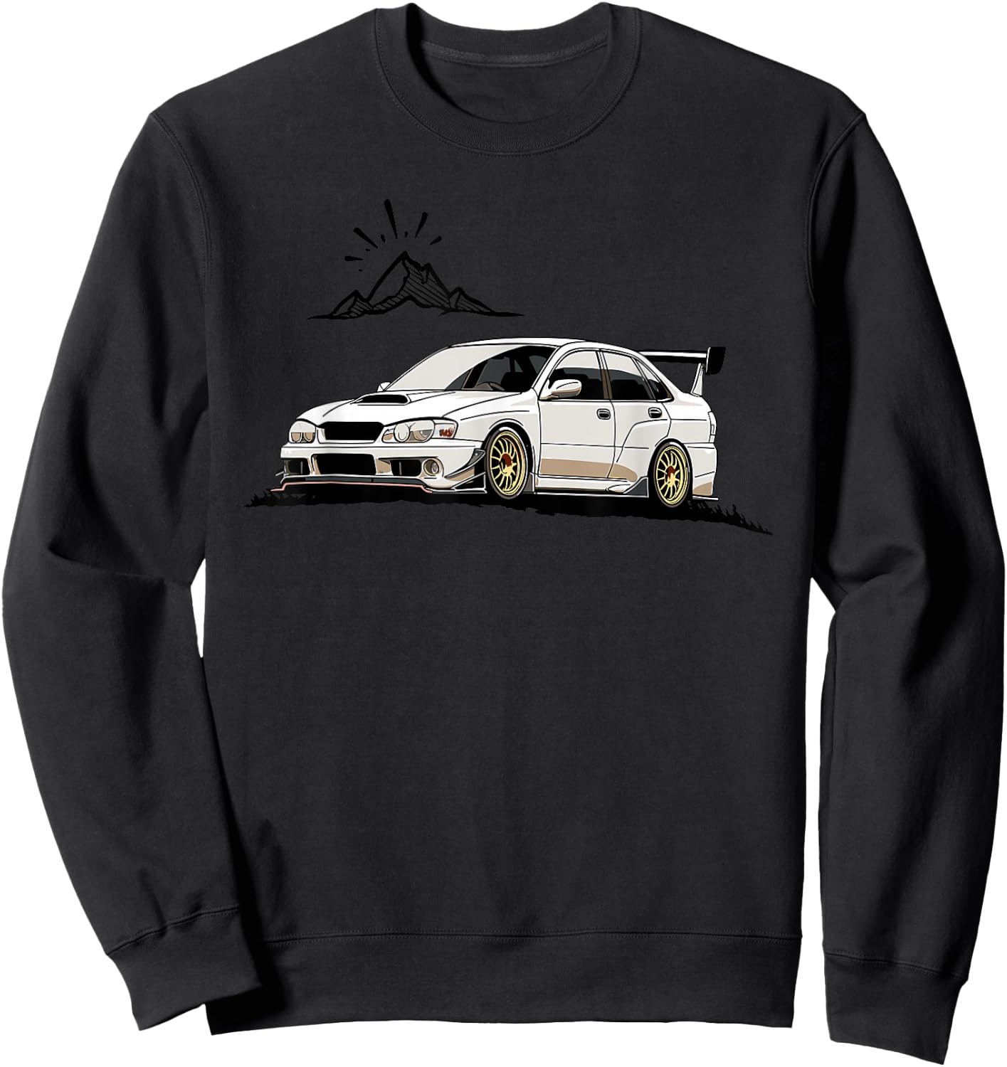 JDM Rally Racer Japanese Modified Race Car Sweatshirt - Sweatshirt | Black
