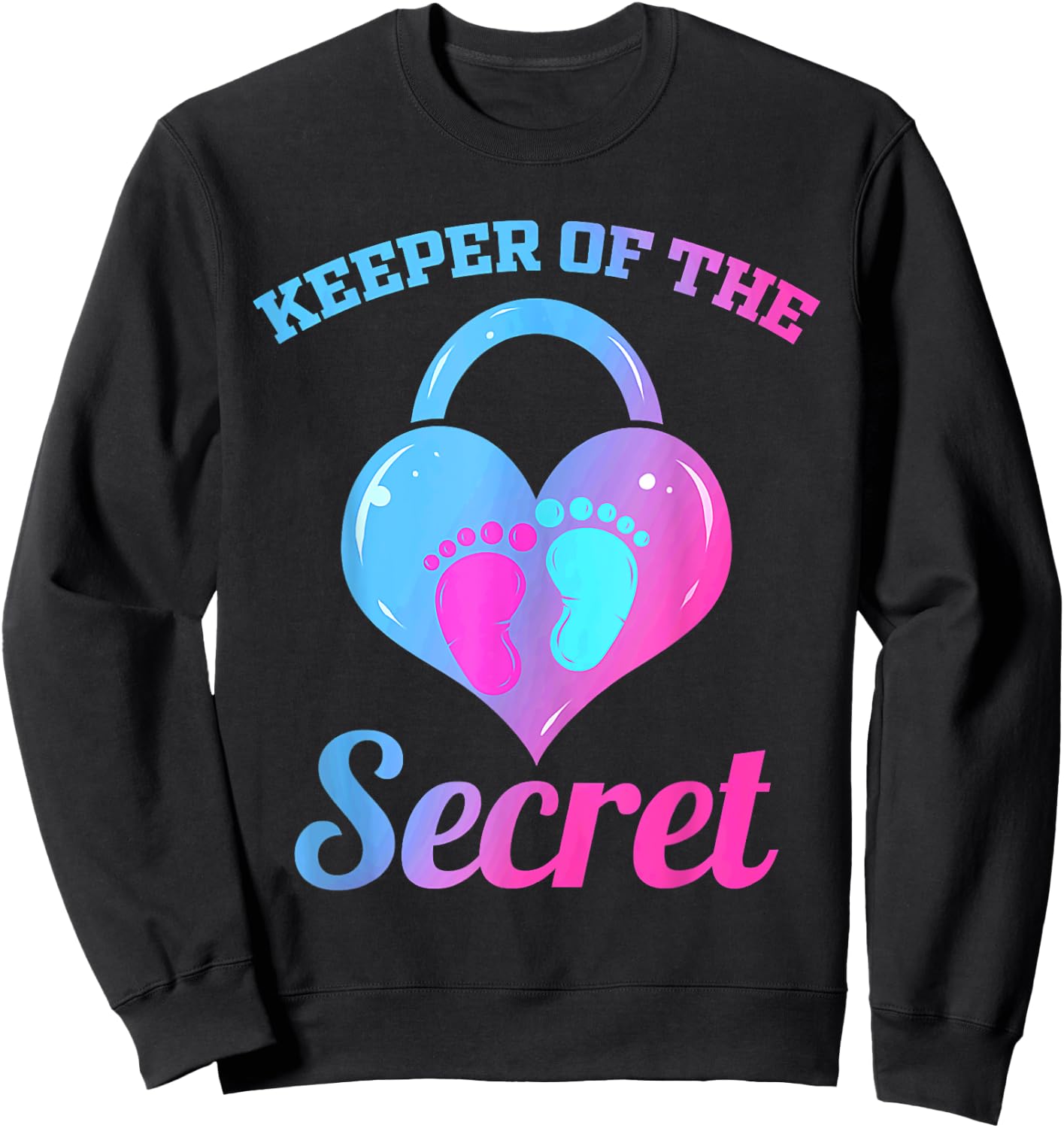 Keeper of the Secret Keeper of the Gender Parents Men Women Sweatshirt - Sweatshirt | Black