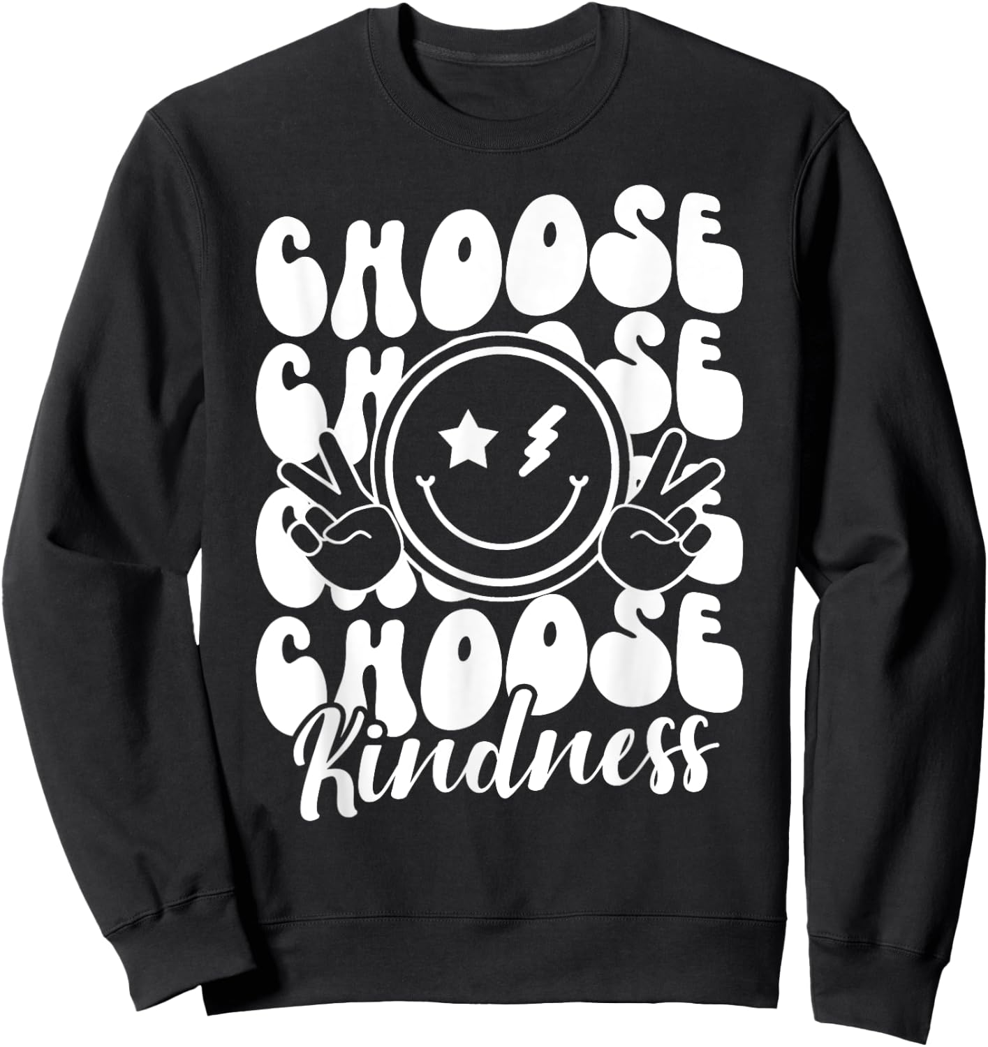 Kindness Matters Anti-Bullying Choose Kind Unity Day Be Kind Sweatshirt - Sweatshirt | Black