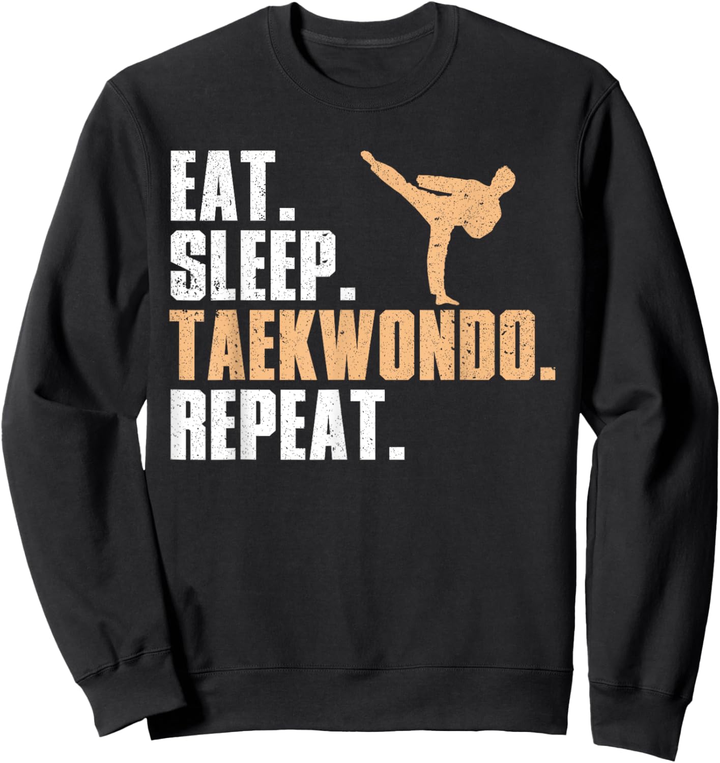 Funny Taekwondo Design For Boys Girls Tae Kwon Do Fighters Sweatshirt - Sweatshirt | Black