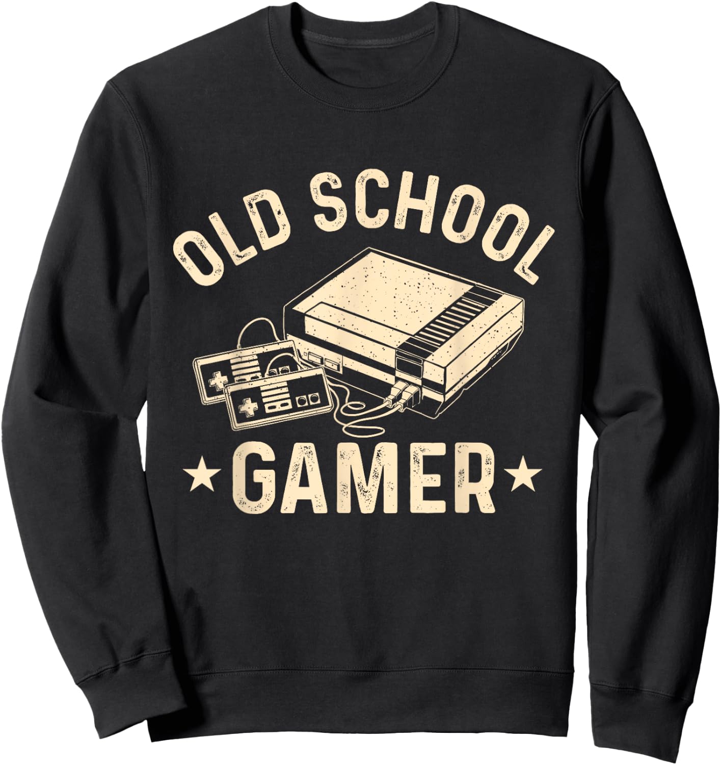 Old School Gamer - Vintage Gaming Video Games Controller Sweatshirt - Sweatshirt | Black