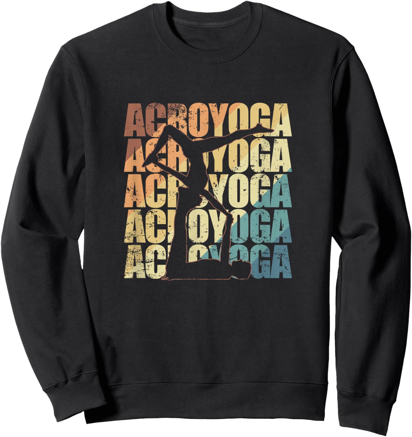 Acroyoga Sport Fitness Balance Sweatshirt - Sweatshirt | Black