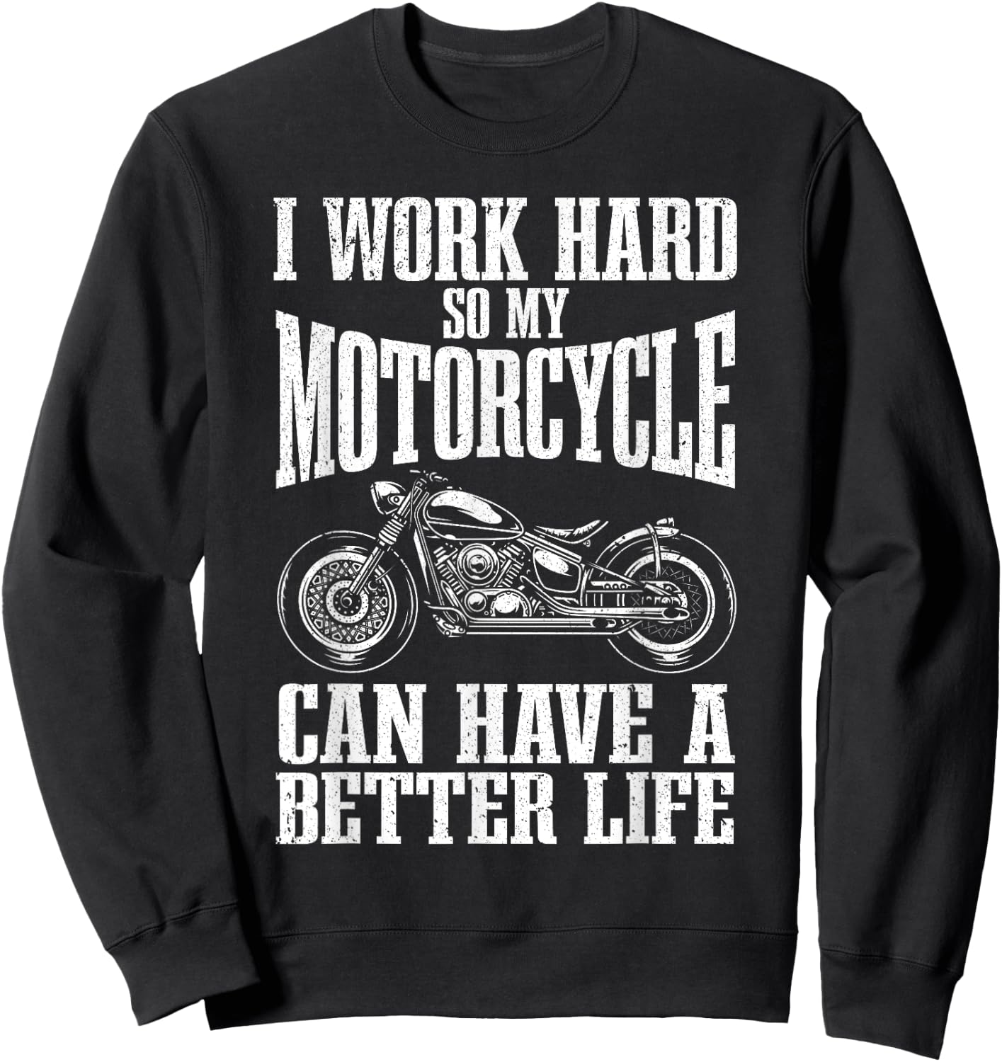 Cool Motorcycle Design Women Motorcycle Lover Rider Sweatshirt - Sweatshirt | Black