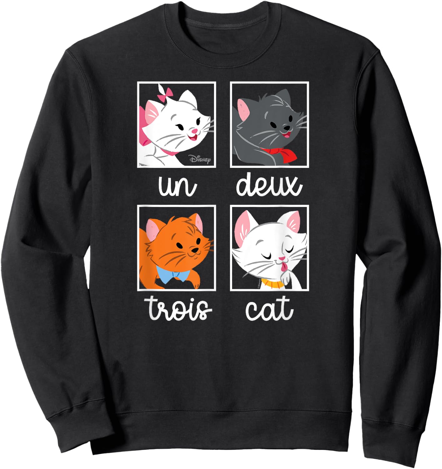 Disney - Un, Deux, Trois, Cat Sweatshirt - Sweatshirt | Black