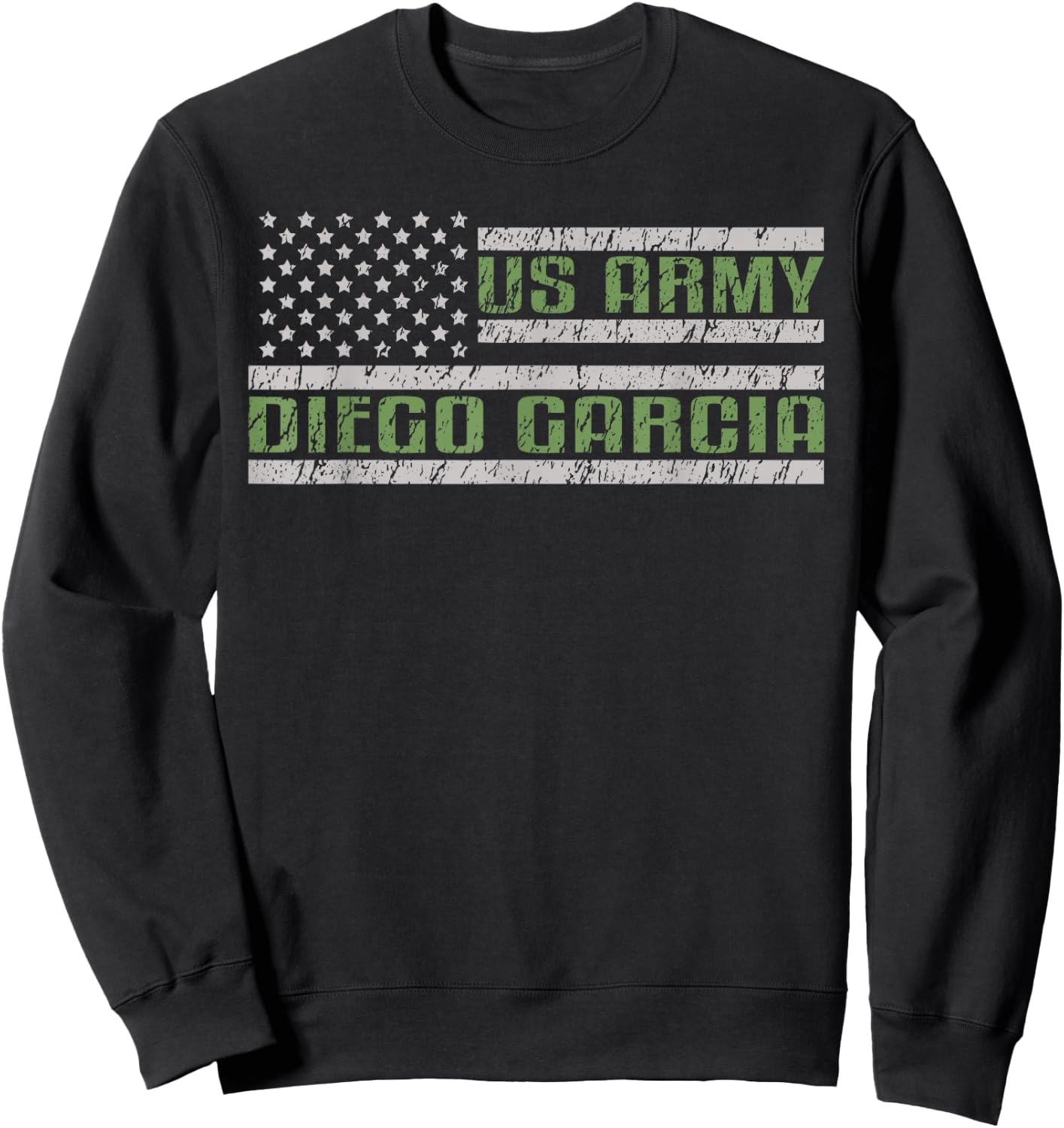 Diego Garcia US Military Installation Army Base Sweatshirt - Sweatshirt | Black