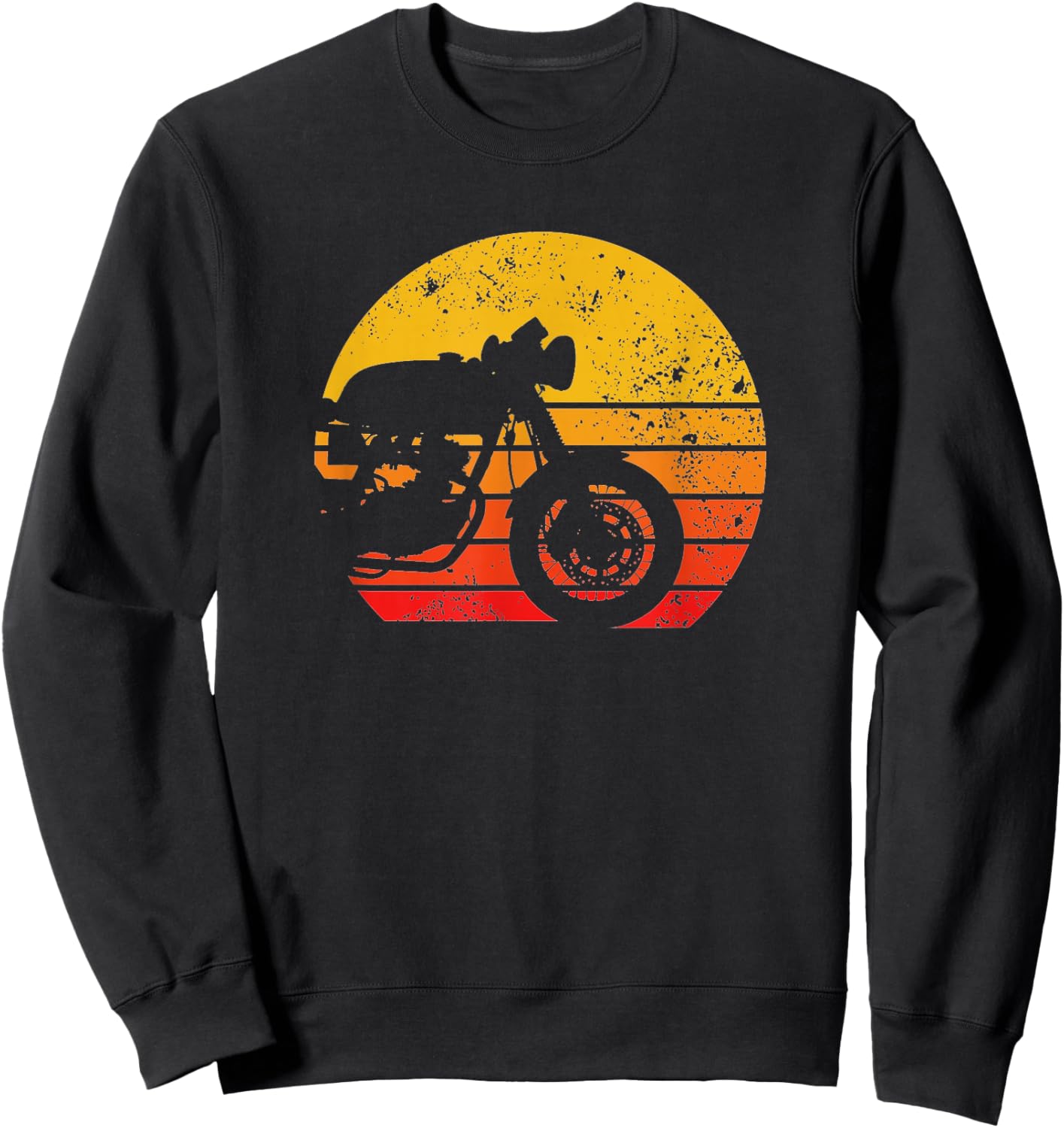 Motorcycle Shirt Vintage Retro for Cafe Racer Fans Sweatshirt - Sweatshirt | Black