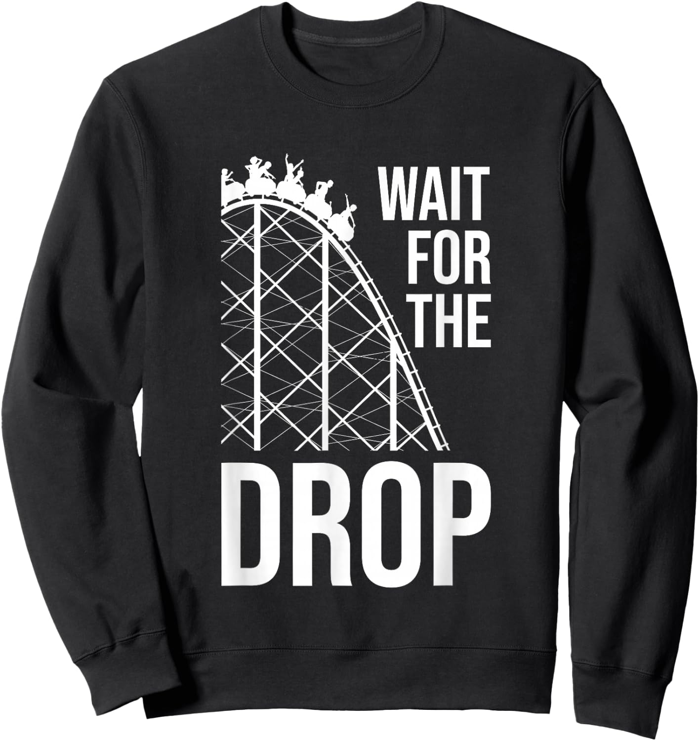 Carnival Ride Operator Best Roller Coaster Gifts Funny Roller Coaster Designs Kids Boys Girls Amusement Park Black Sweatshirt - Sweatshirt | Black