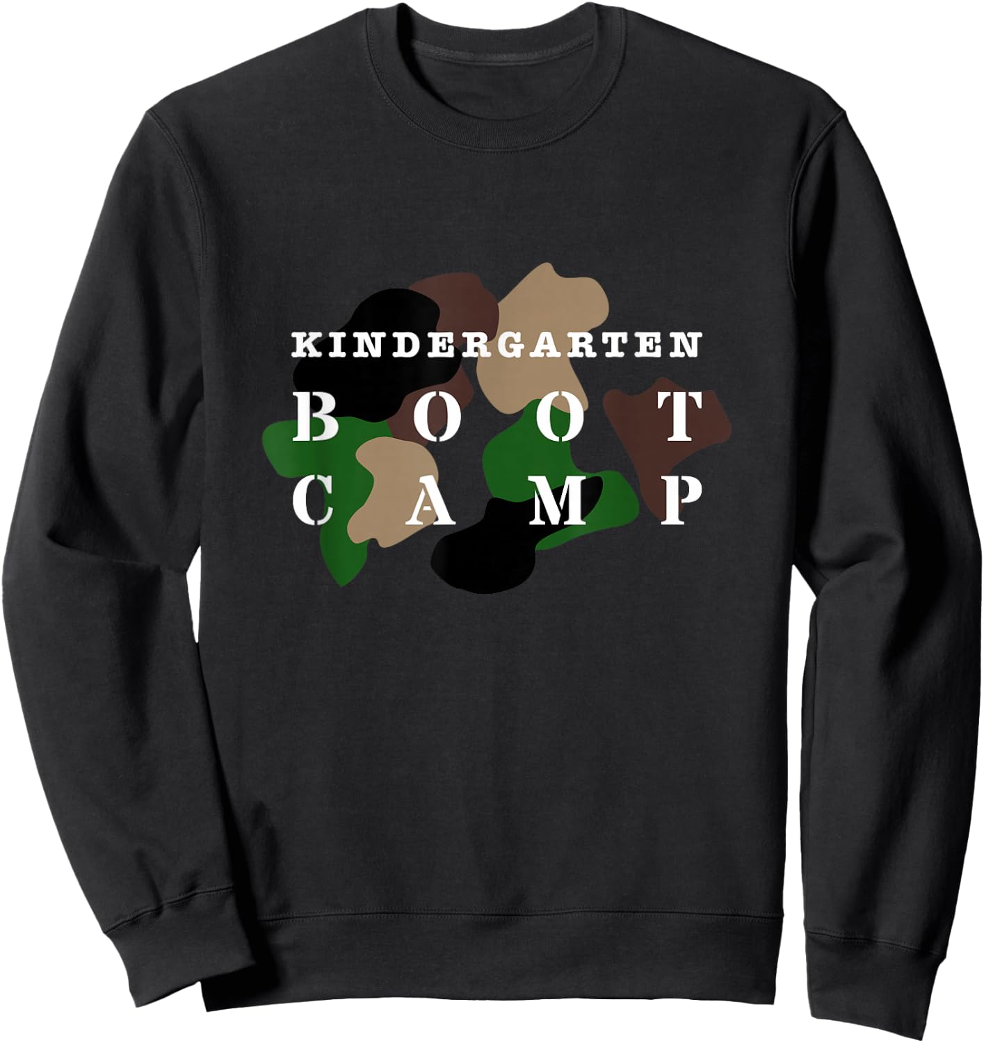 Kindergarten Boot Camp Teacher Kids Sweatshirt - Sweatshirt | Black