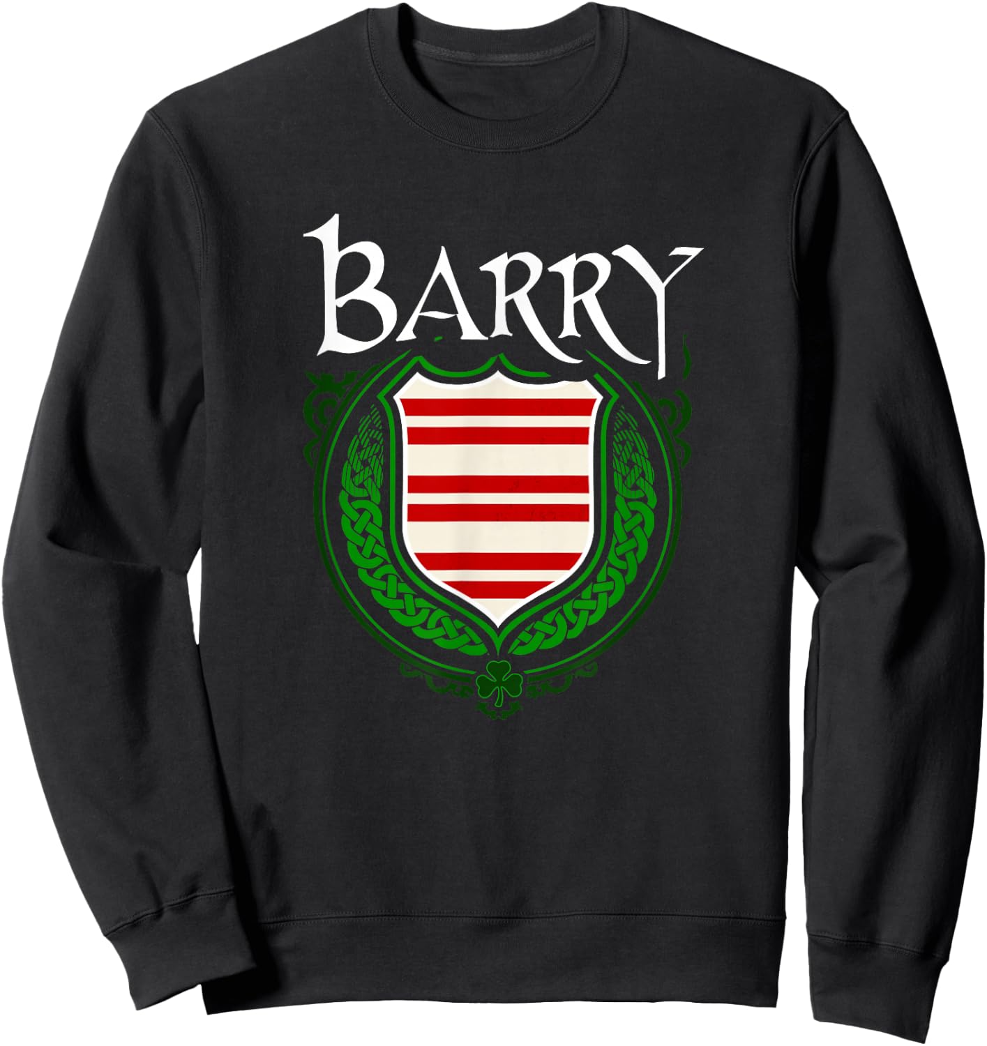 Barry Surname Irish Clan Tartan Badge Ireland Sweatshirt - Sweatshirt | Black