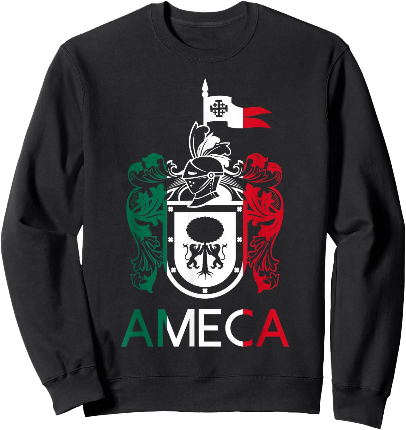 Ameca Jalisco Estado De Mexico Escudo Eagle Aguila Sweatshirt - Sweatshirt | Black