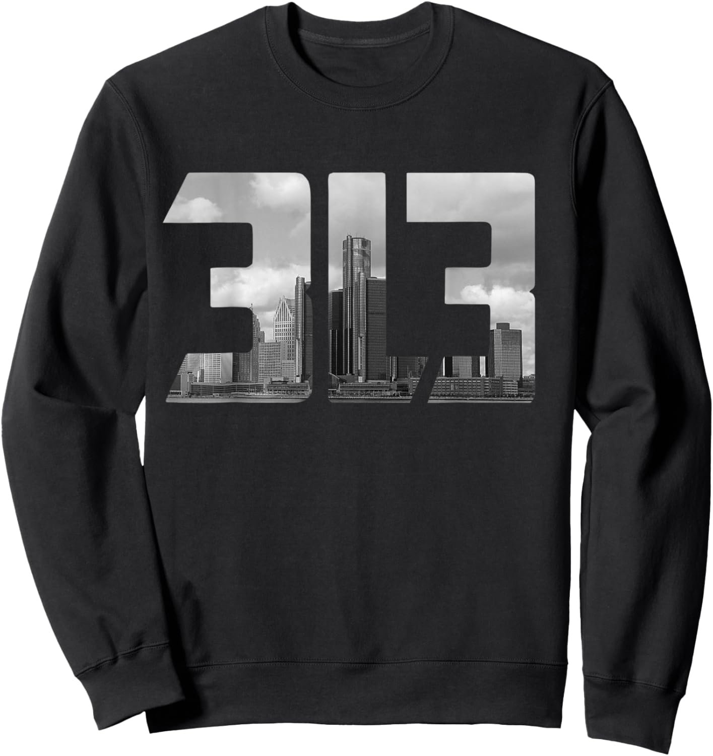 Detroit 313 Sweatshirt - Sweatshirt | Black